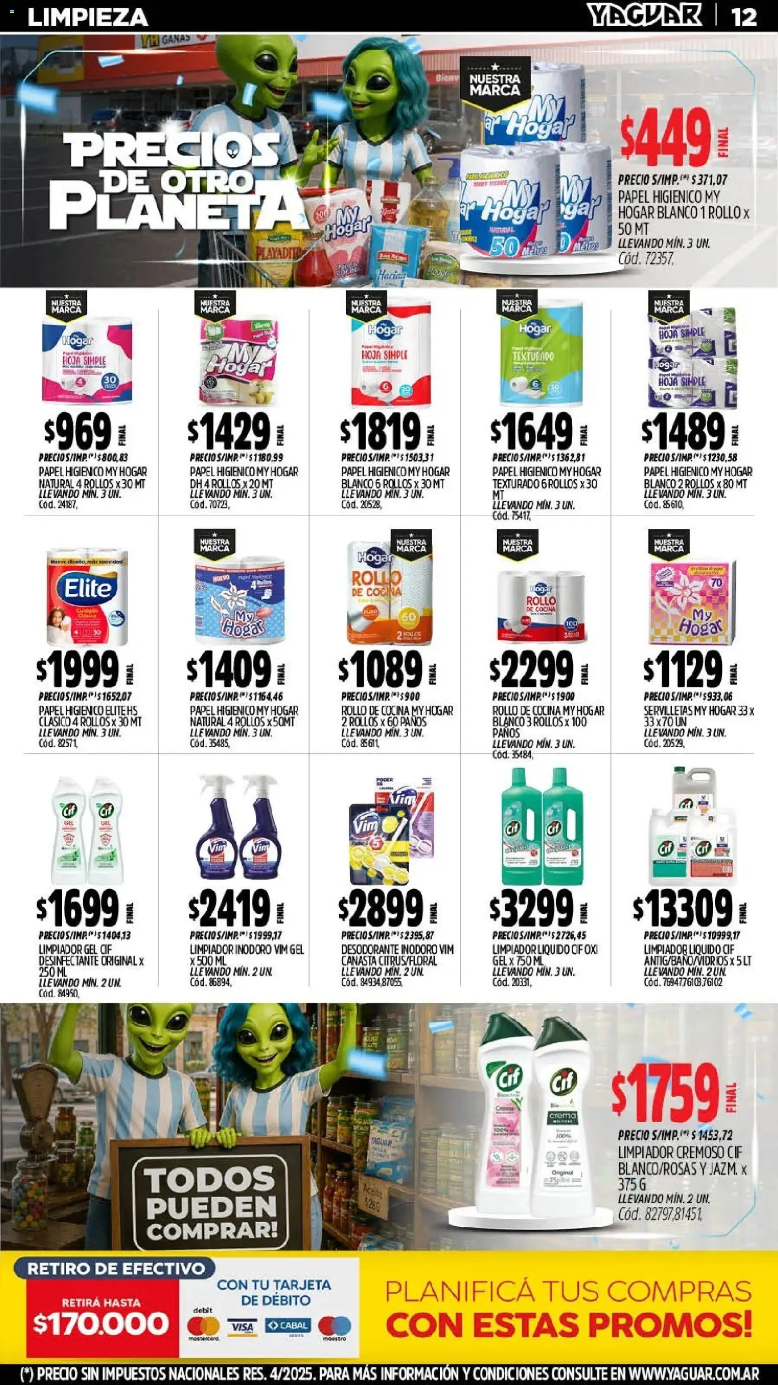 Yaguar - Oferta Semanal General Roca │ válido desde el 06/07/2026 | Página: 15 | Productos: Desinfectante, Aceite, Crema, Canasta