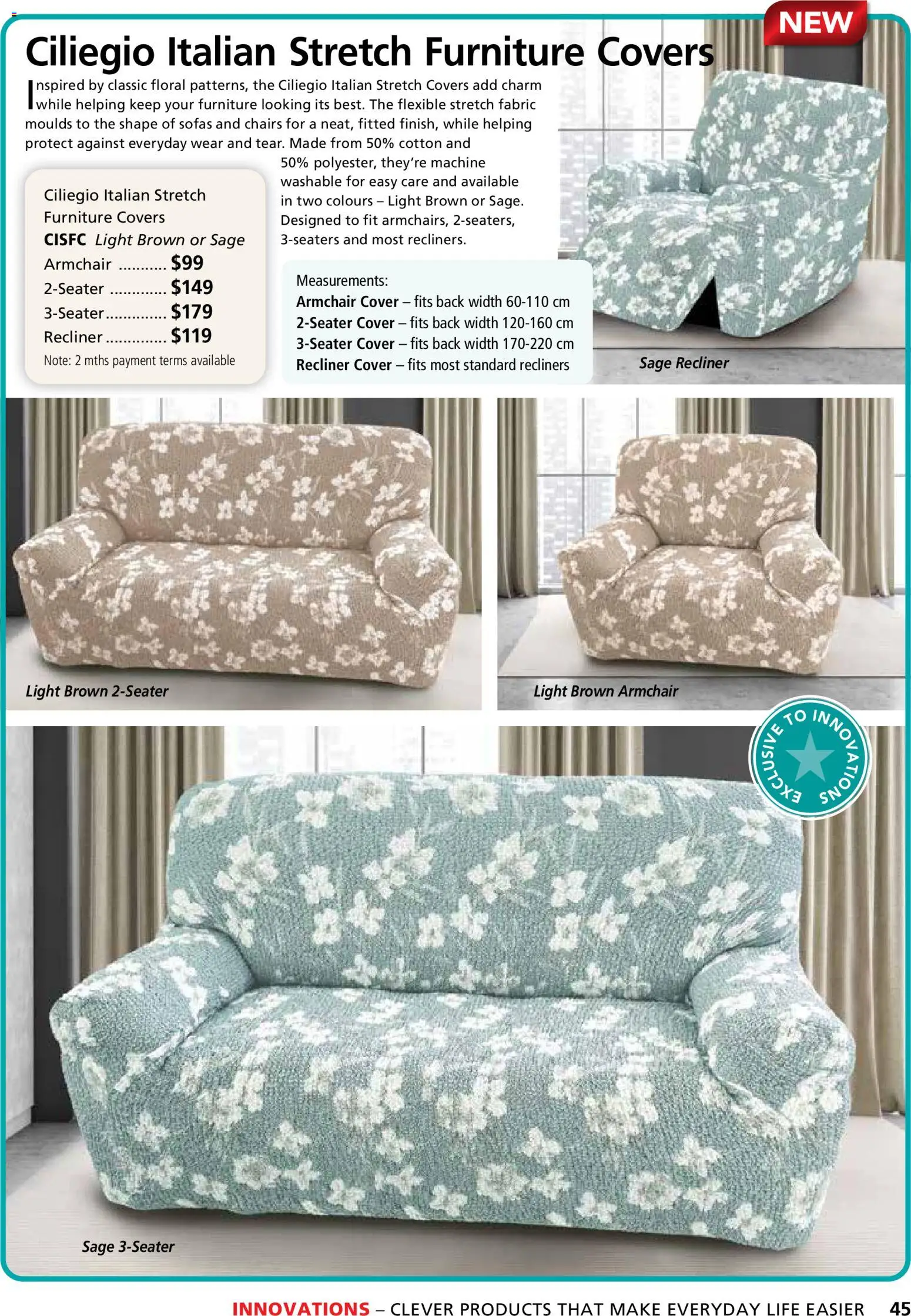 Innovations catalogue - valid from 26.03.2026 | Page: 45 | Products: Armchair, Floral, Light, Recliner