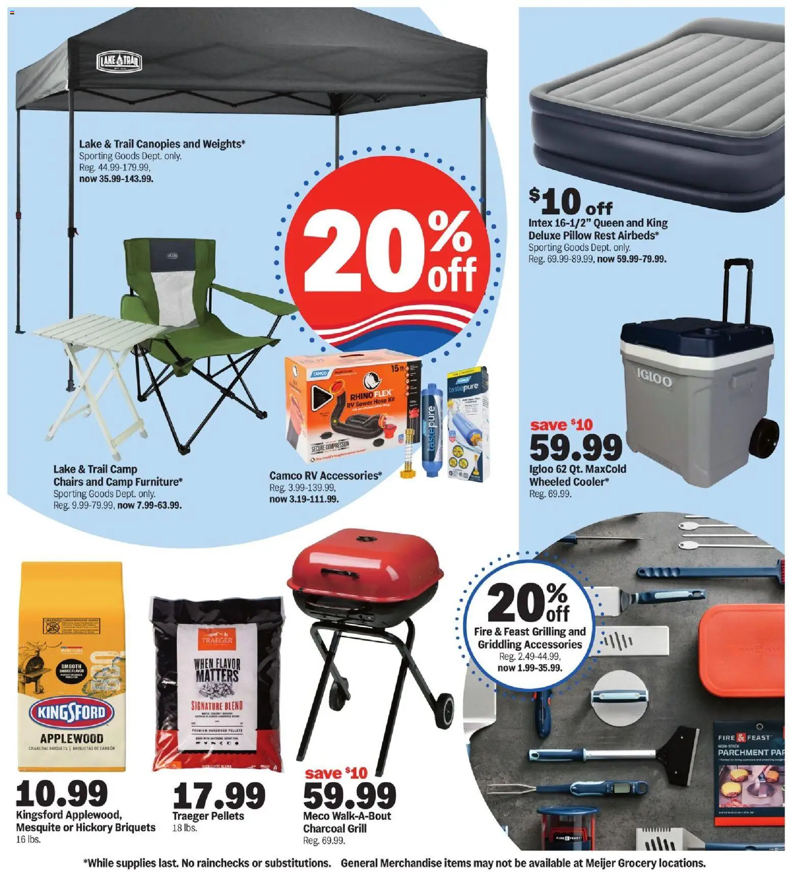 Meijer The good life is deals all summer - valid from 20.05.2026 | Page: 9 | Products: Pillow, Grill