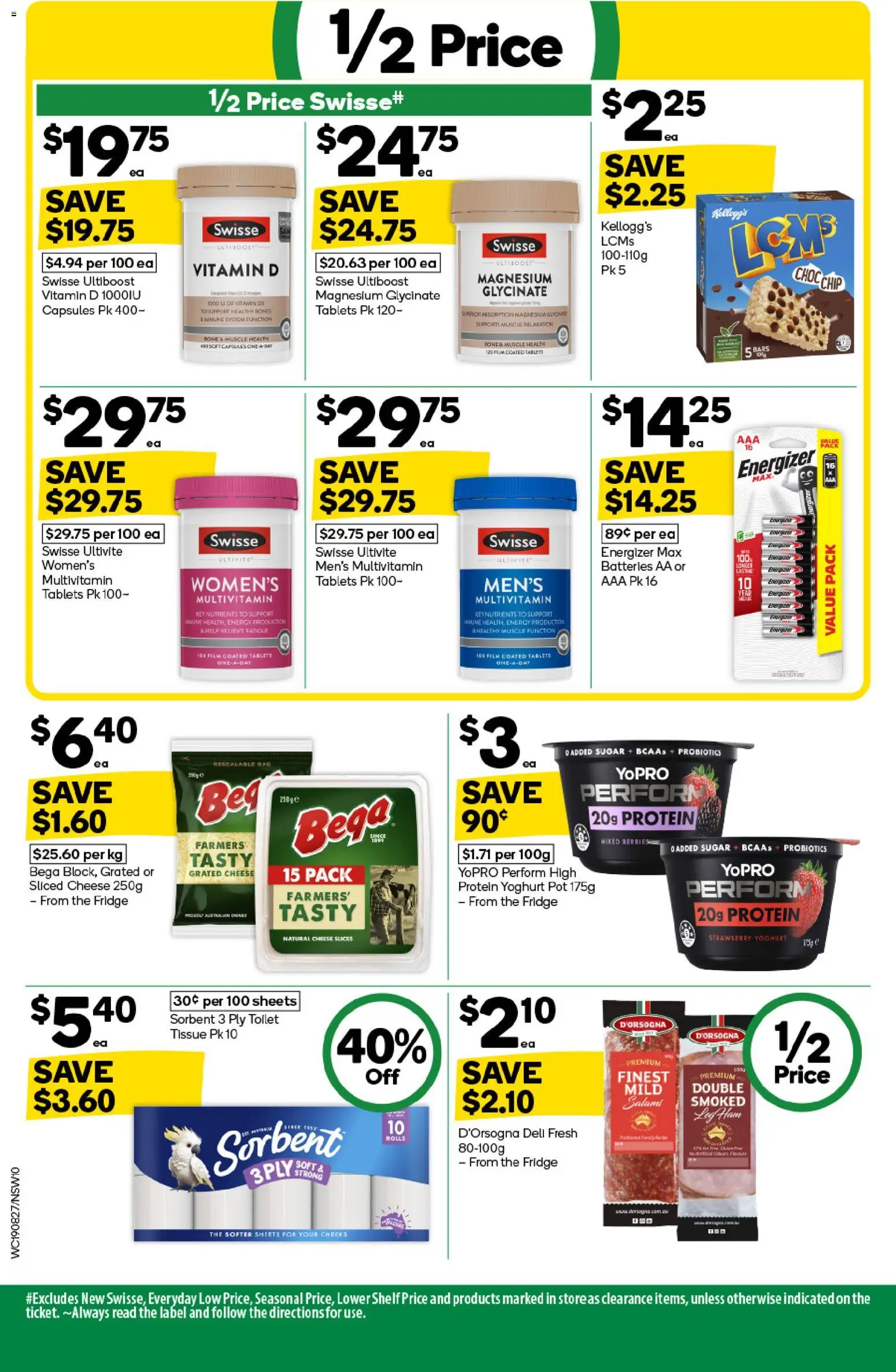 Woolworths catalogue - valid from 19/08/2026 | Page: 10 | Products: Toilet, Yoghurt, Probiotics, Tablets
