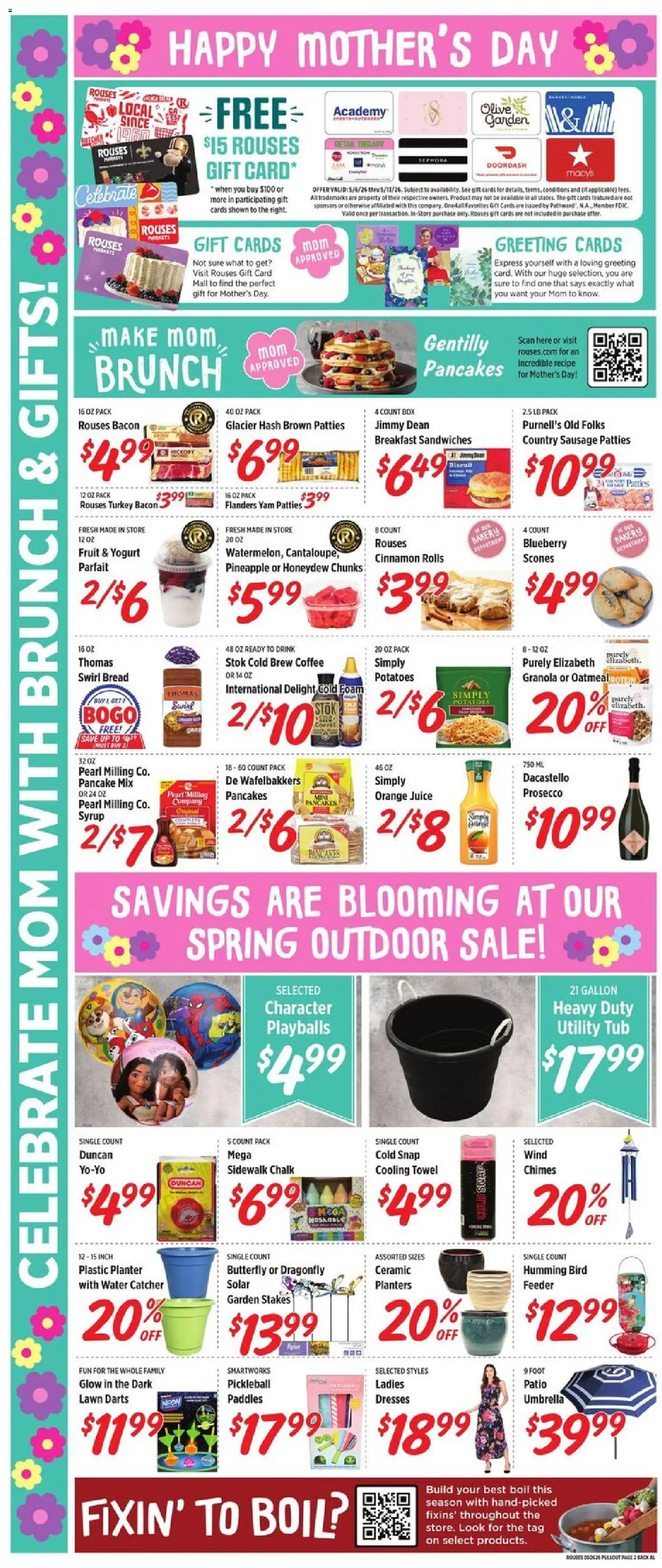 Rouses Weekly Ad - AL - valid from 06.05.2026 | Page: 4 | Products: Yogurt, Coffee, Pineapple, Water