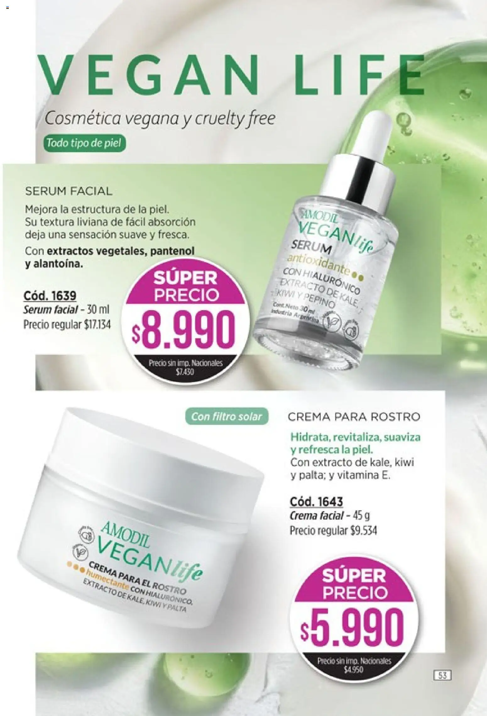 Amodil - Campaña 11 │ válido desde el 01.07.2026 | Página: 53 | Productos: Serum, Palta, Kiwi, Crema