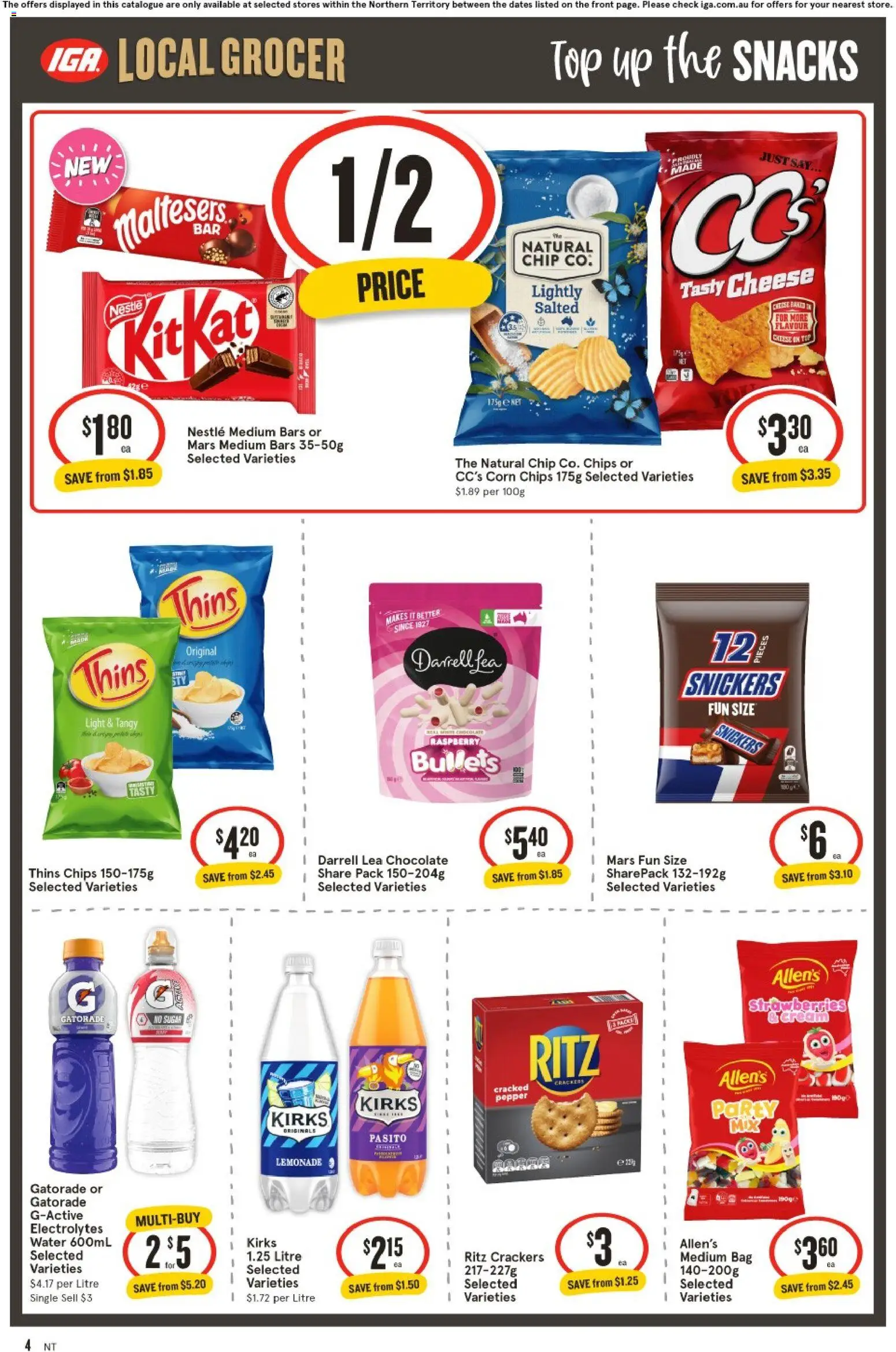 IGA catalogue - valid from 08/07/2026 | Page: 5 | Products: Light, Cheese, Water, Bag