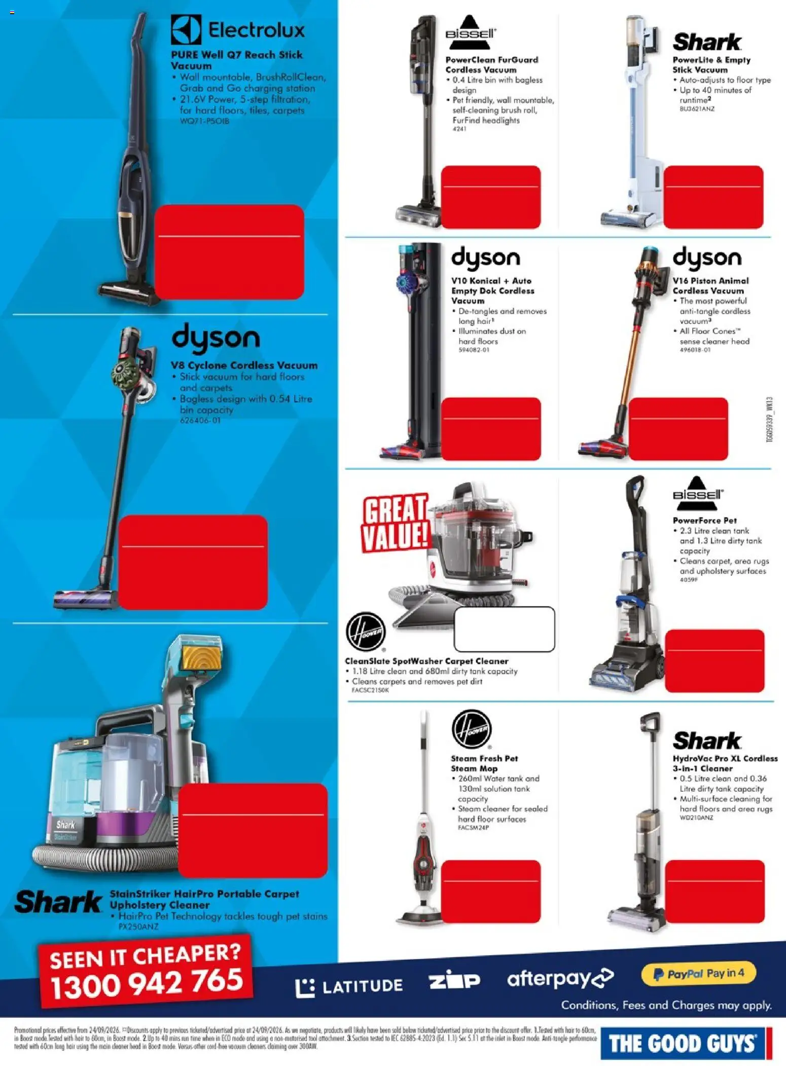 The Good Guys catalogue - valid from 24/09/2026 | Page: 12 | Products: Carpet, Steam Mop, Water, Portable