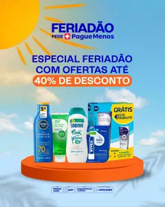 Pague Menos ofertas Feriadão - Pré-Visualização do folheto da loja Pague Menos, válido de 31/08/2026