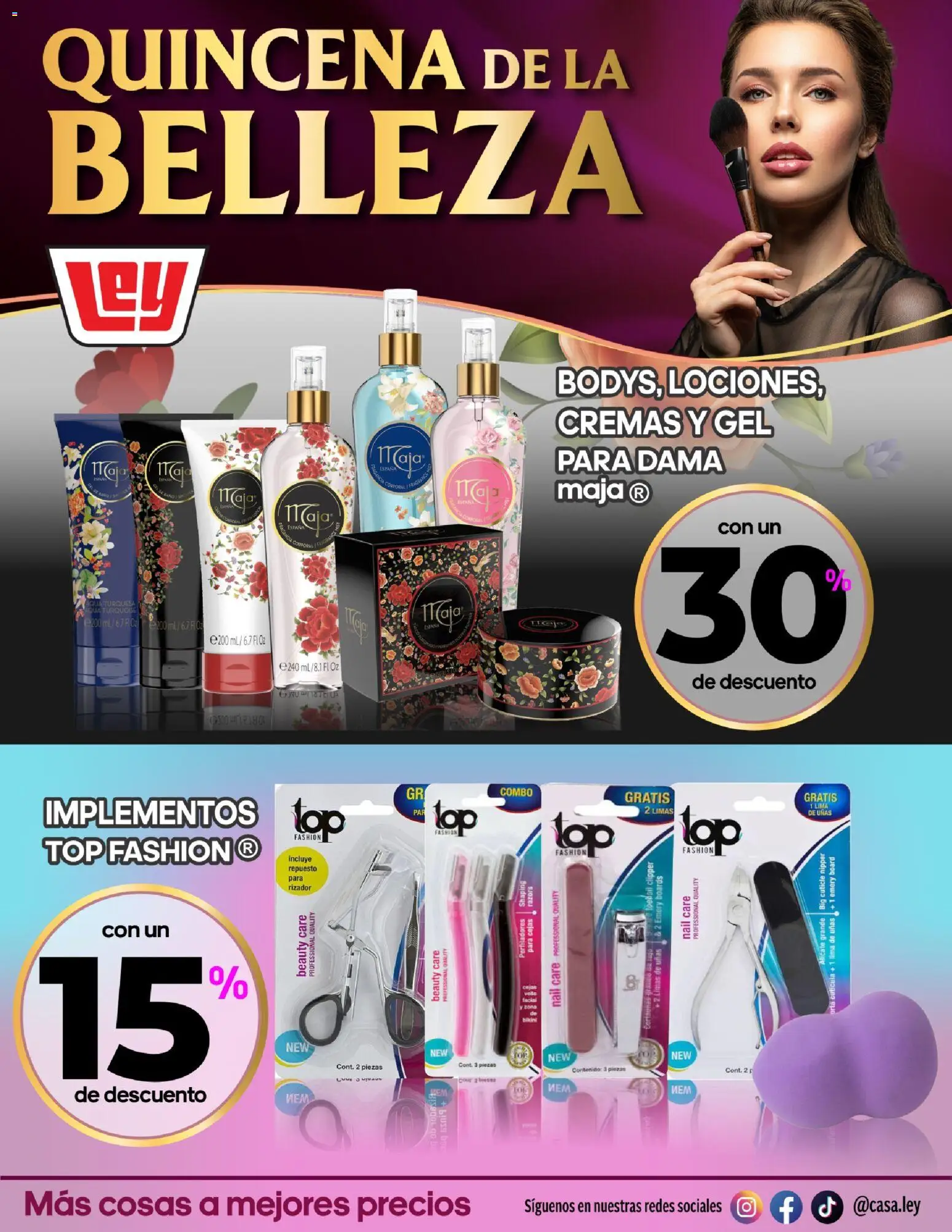 Nuevas ofertas de Casa Ley válidas en toda la República Mexicana desde el 15/07/2026. ¡Encuentra las mejores ofertas en Casa Ley folleto Quincena de la Belleza! | Página: 13