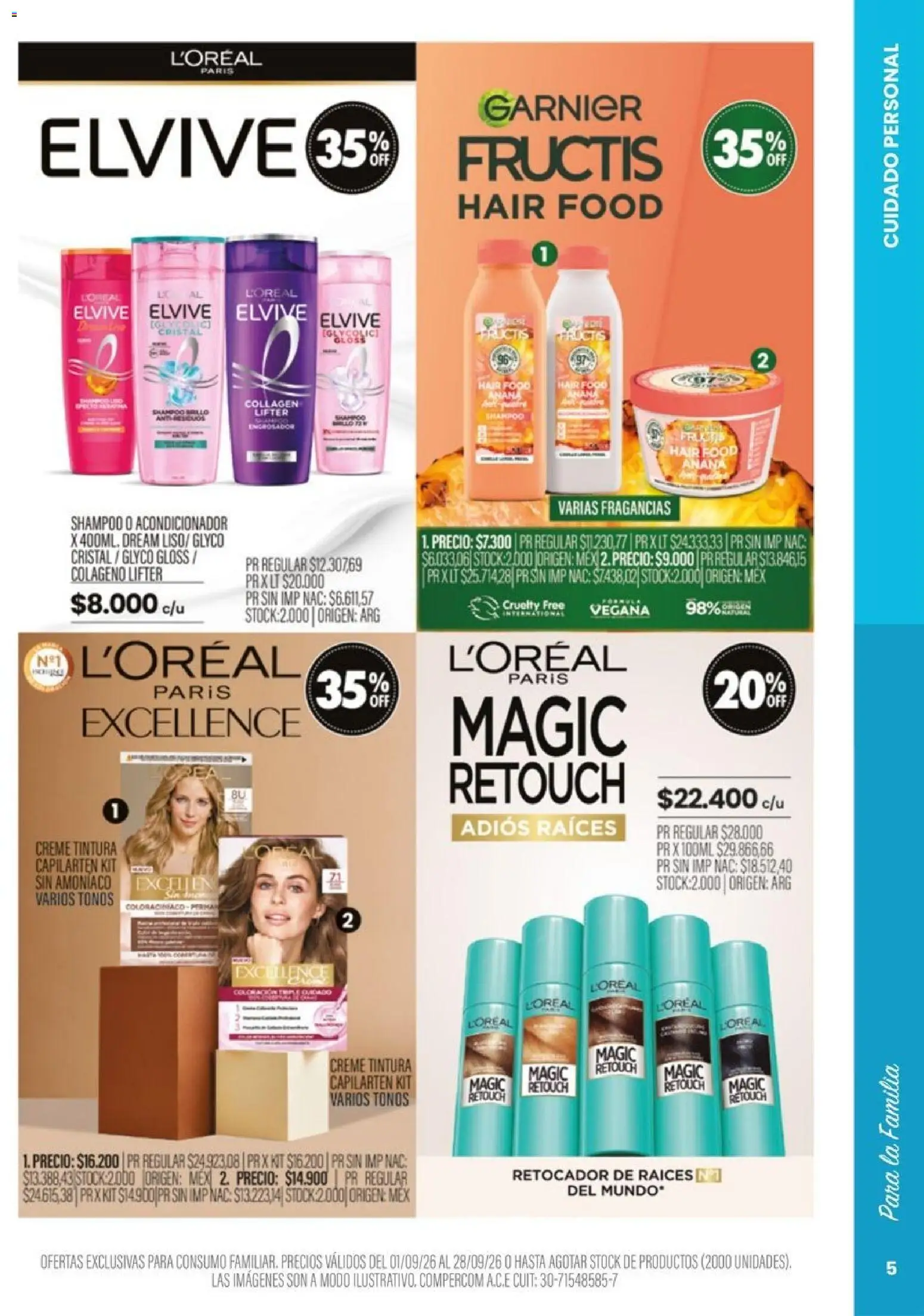 Pigmento - Catálogo │ válido desde el 01/09/2026 | Página: 5 | Productos: Shampoo, Tintura, Acondicionador, Ananá