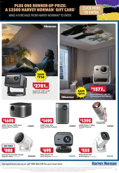 Preview of Harvey Norman Footy Finals - valid from 10/09/2026 | Page: 11 | Products: Accessories, Tv, Projector, Portable