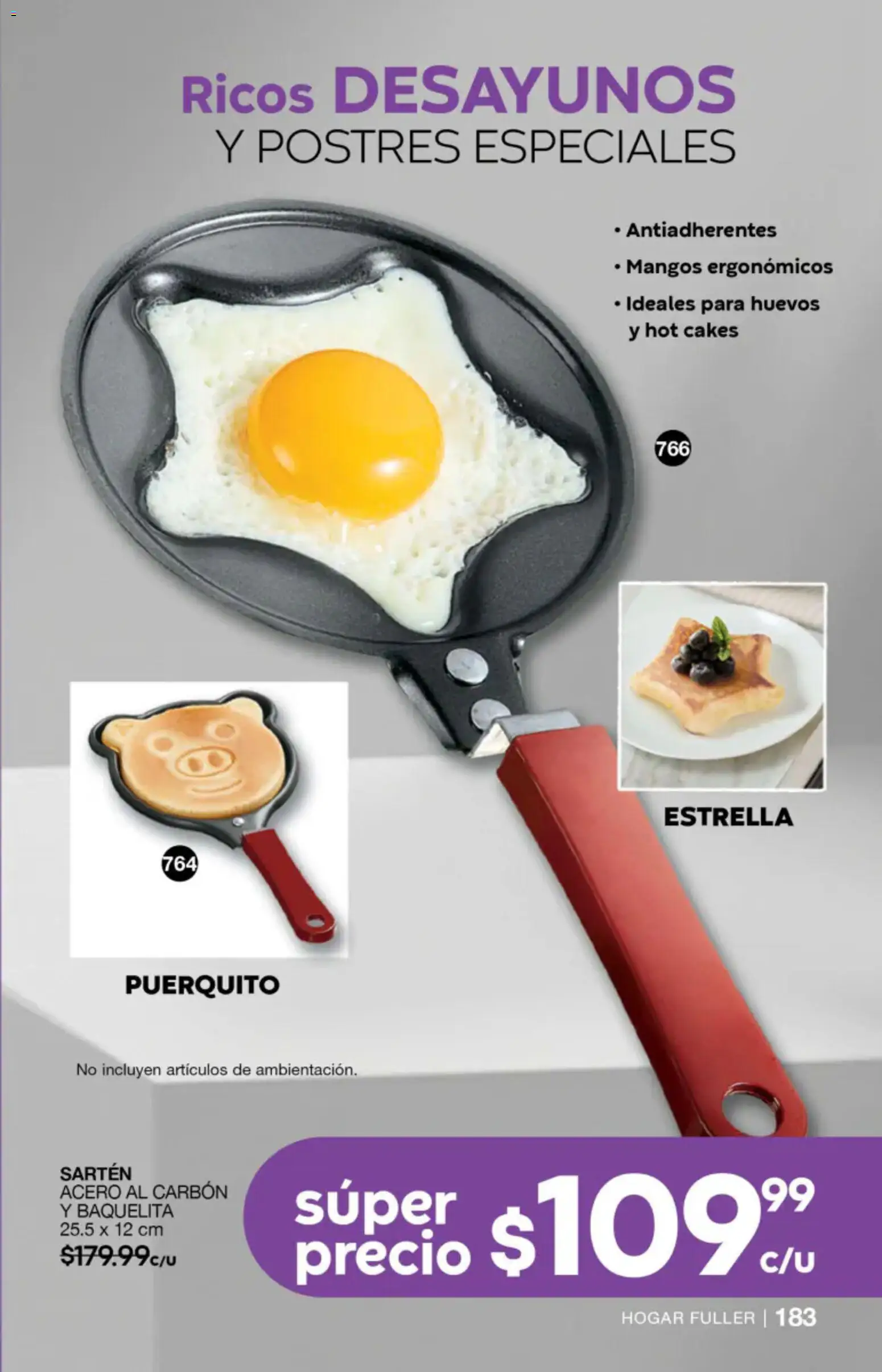Nuevas ofertas de Fuller válidas en toda la República Mexicana desde el 27/05/2026. ¡Encuentra las mejores ofertas en Fuller campaña 4 2026! | Página: 183 | Productos: Huevos, Sartén