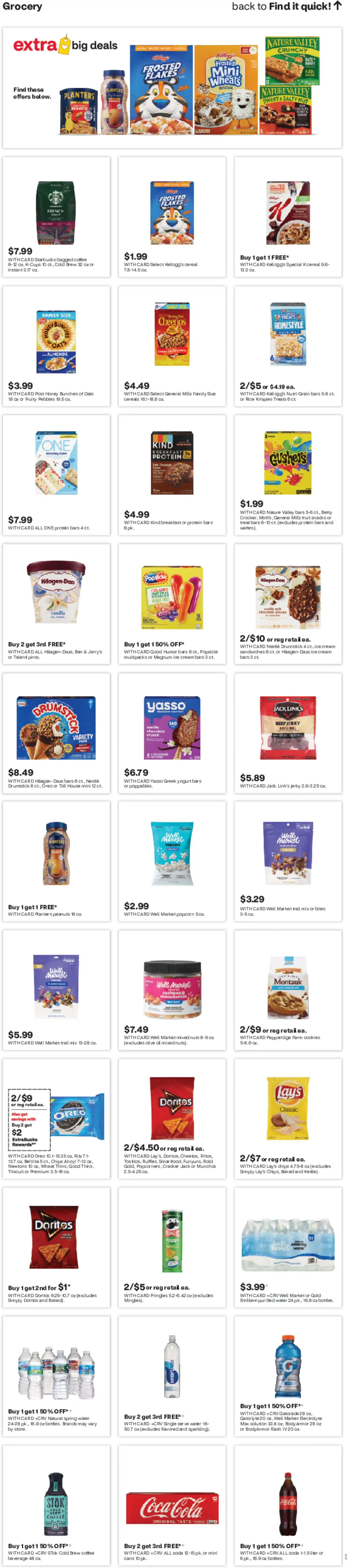 CVS Pharmacy Weekly Ad - PA - valid from 07.06.2026 | Page: 18 | Products: Rice, Cereals, Ice cream, Bra