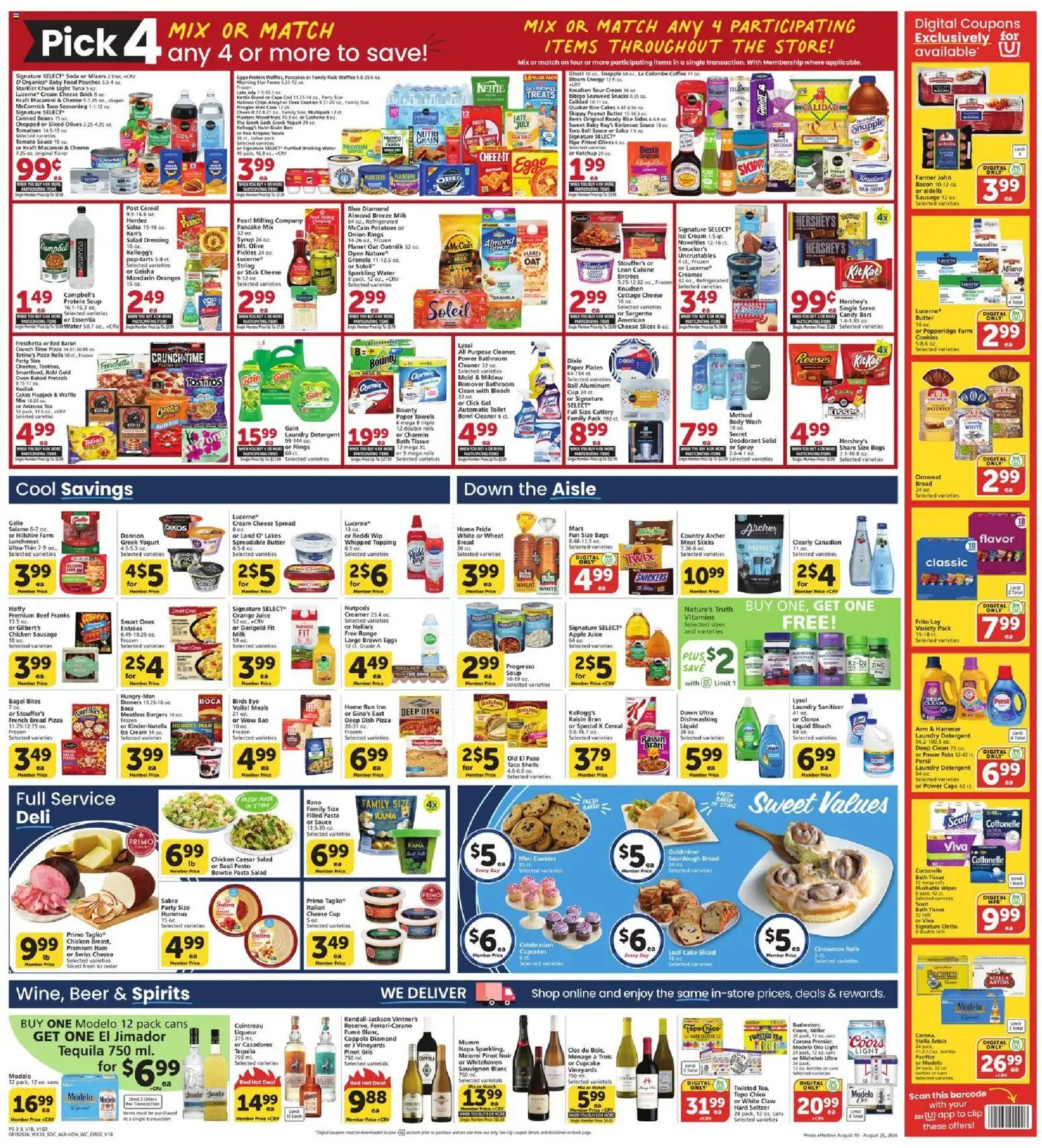 Vons Weekly Ad - valid from 08/19/2026 | Page: 2 | Products: Candy, Protein, Body Wash, Tomato