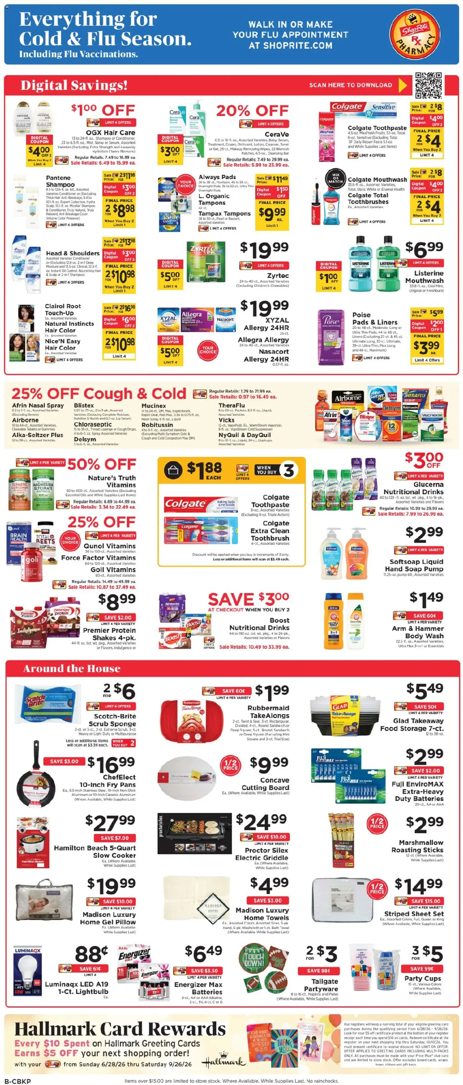 ShopRite Weekly Ad - valid from 09/06/2026 | Page: 11 | Products: Magnesium, Cooker, Conditioner, Protein