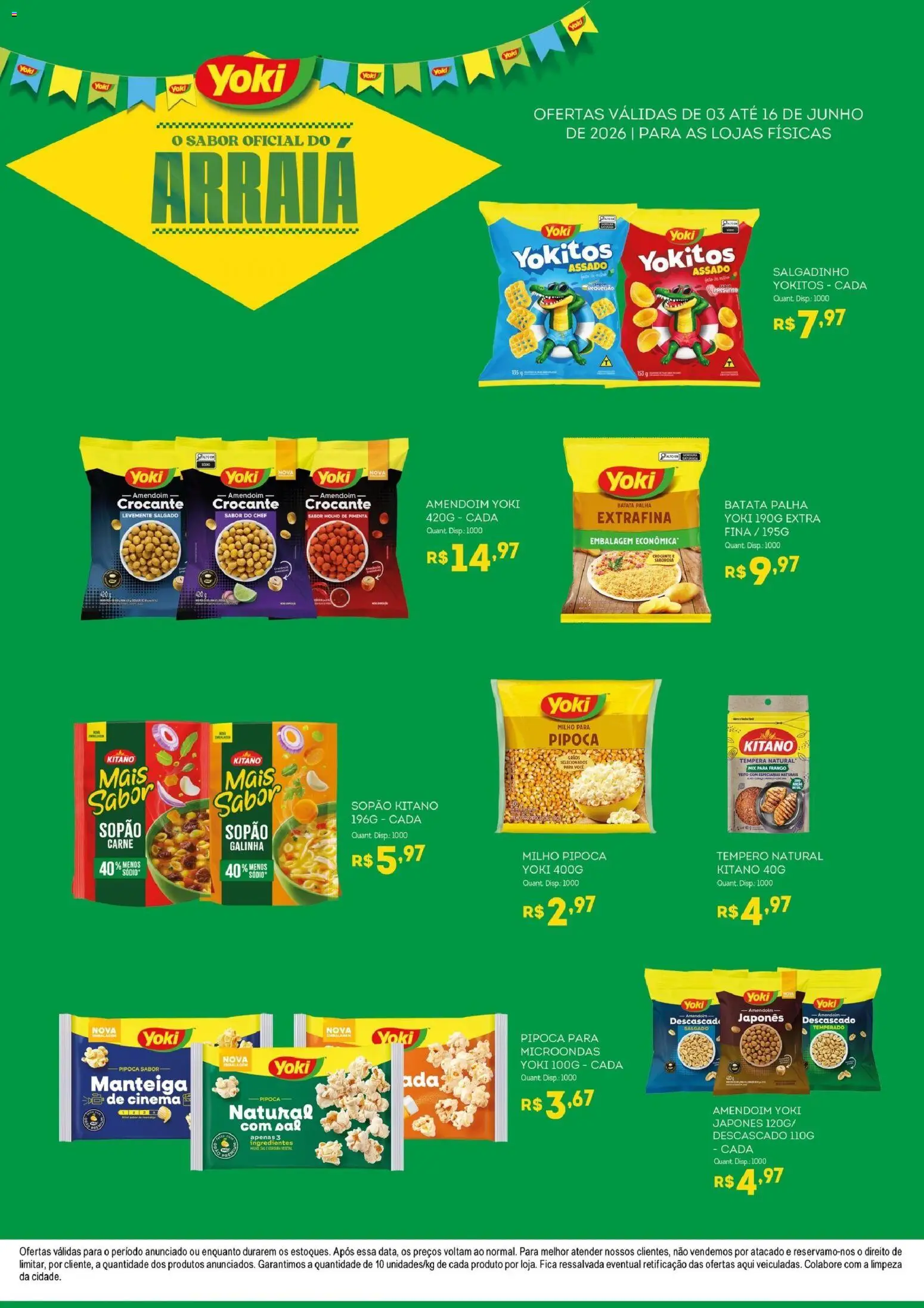 Bistek Supermercados Folheto - válido de 03.06.2026 | Página: 2 | Produtos: Amendoim, Carne, Frango, Pipoca