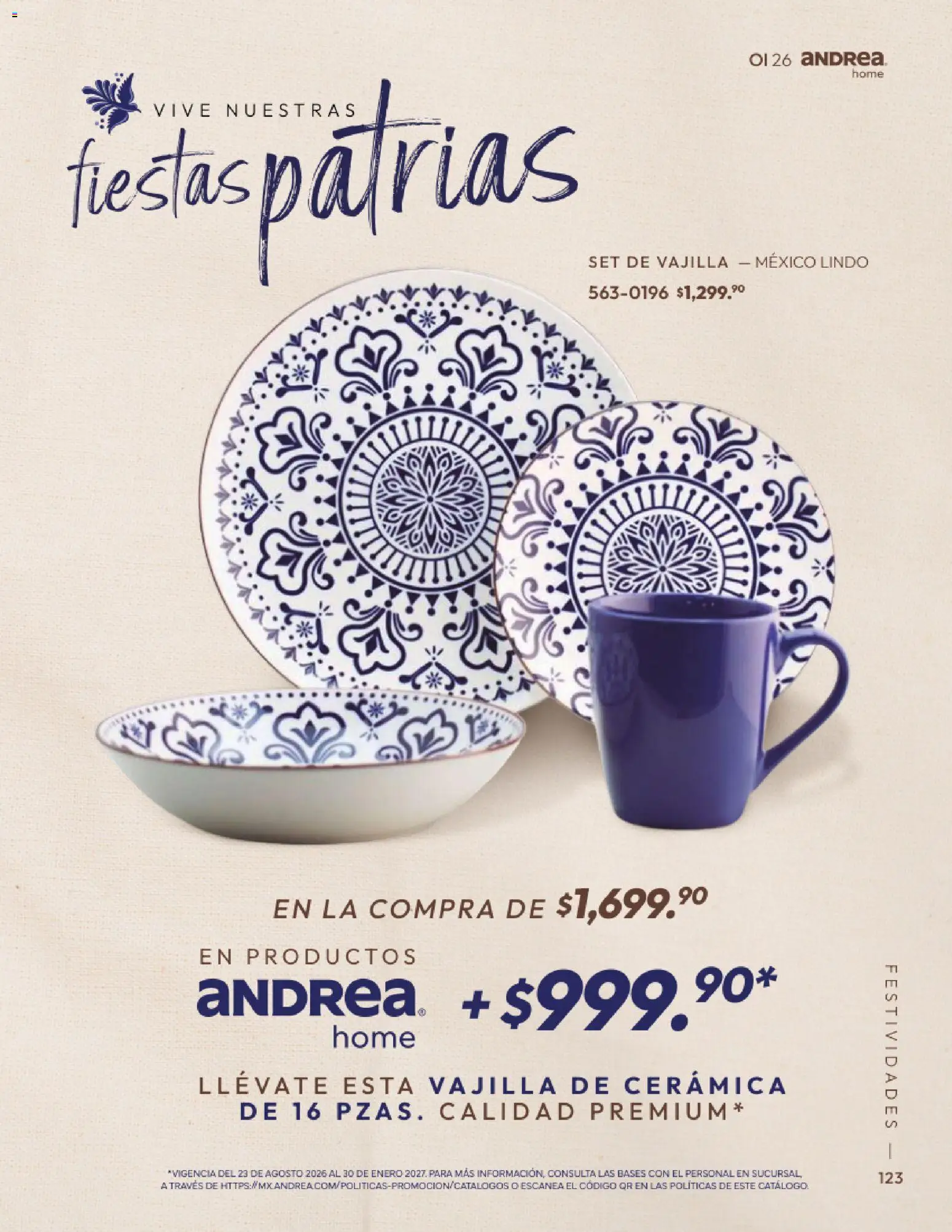 Nuevas ofertas de Andrea válidas en toda la República Mexicana desde el 01/09/2026. ¡Encuentra las mejores ofertas en Andrea catálogo Home! | Página: 123