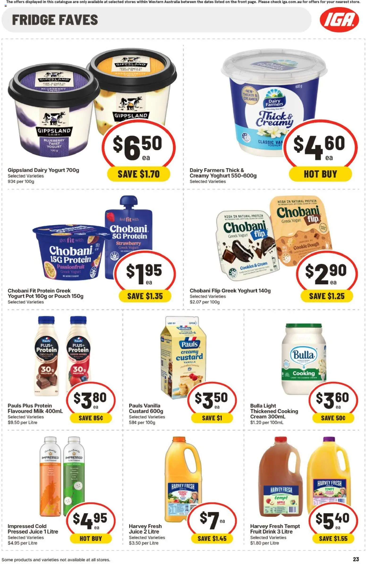 IGA catalogue - valid from 30/09/2026 | Page: 23 | Products: Dairy, Juice, Passionfruit, Greens