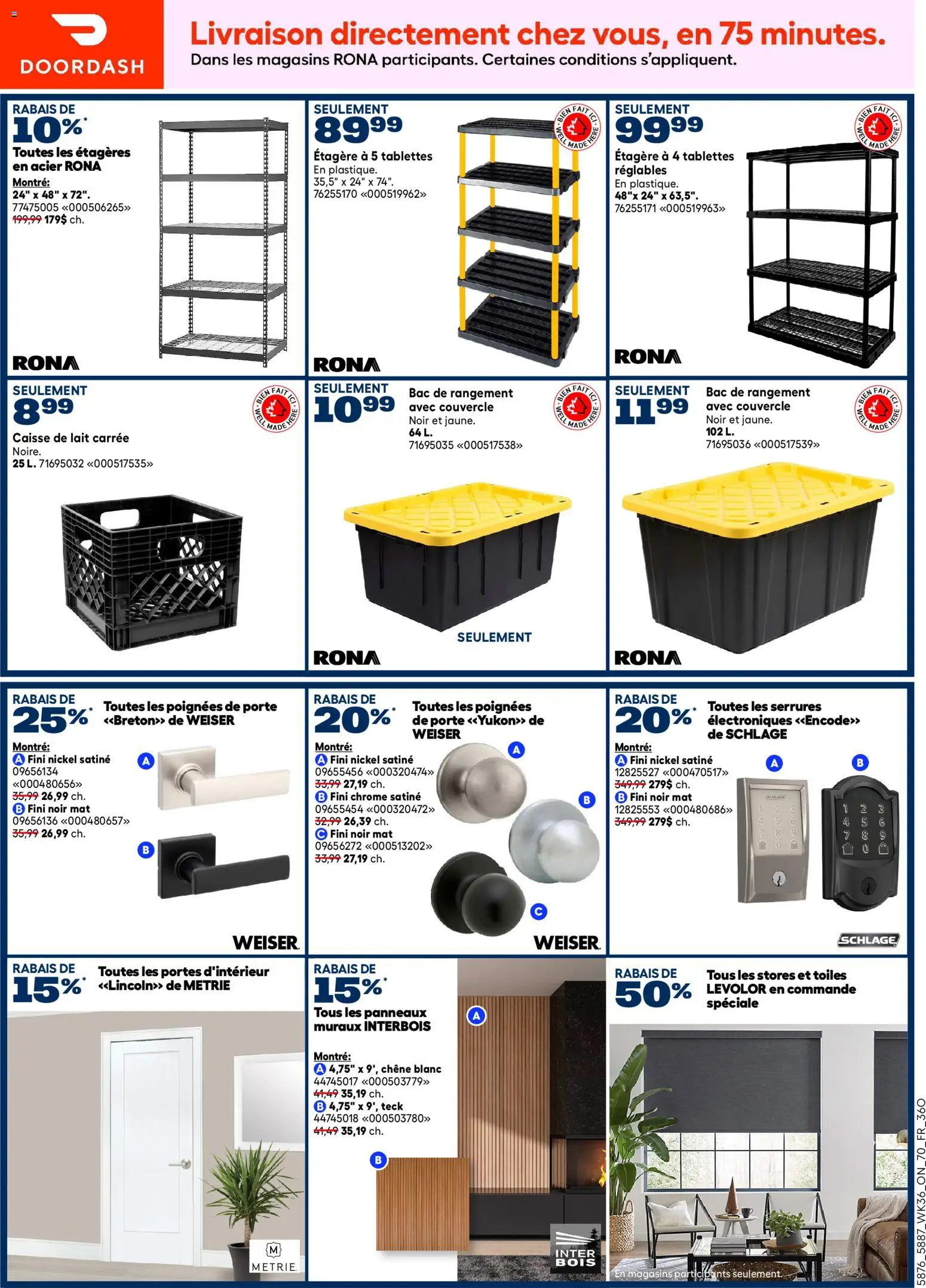 Rona flyer valid from Oct 1, 2026 | Page: 14