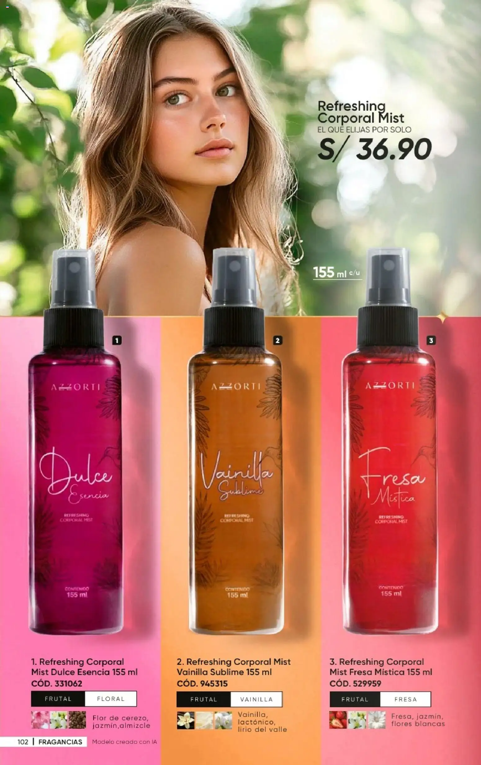 Catálogo Azzorti válido desde 20/09/2026 | Página: 104 | Productos: Vainilla, Flores