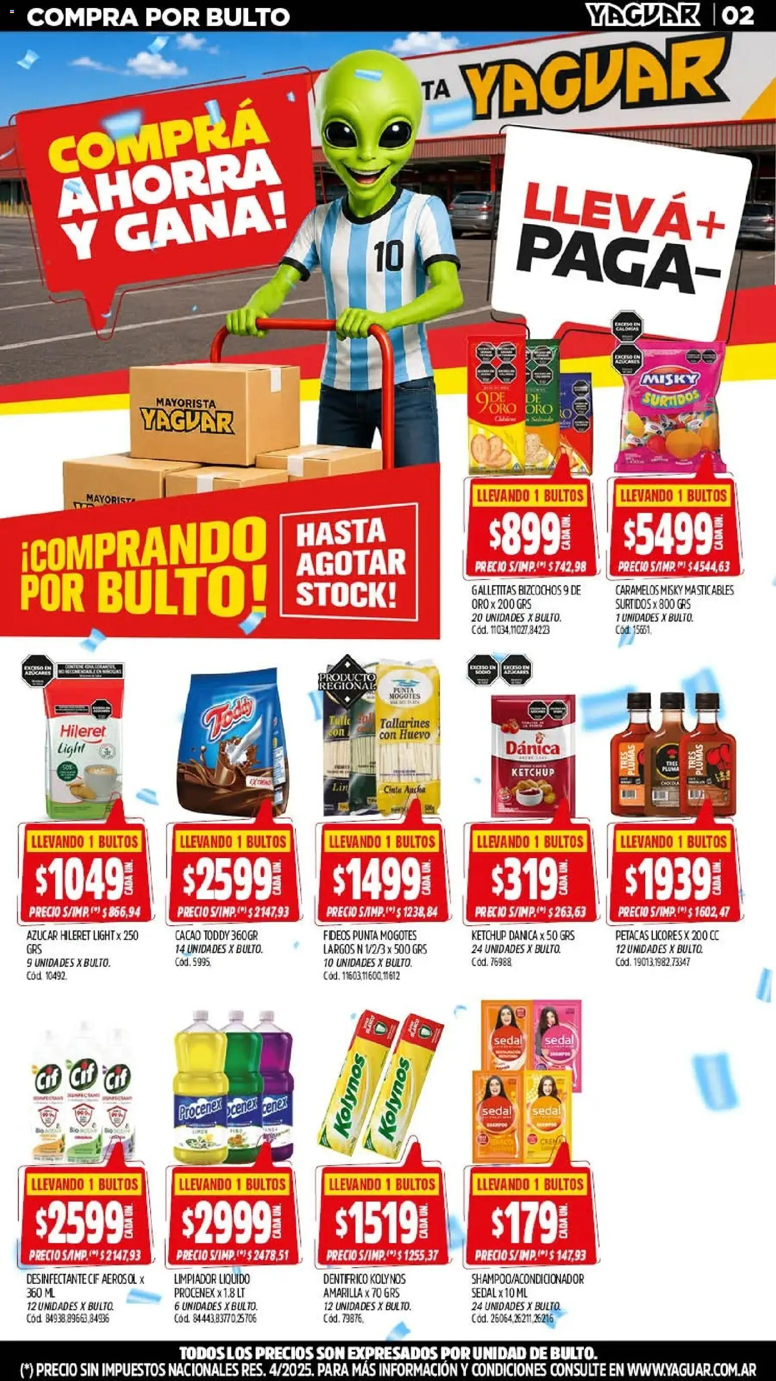 Yaguar - Oferta Semanal Mar del Plata │ válido desde el 06/07/2026 | Página: 3 | Productos: Huevo, Cacao, Crema, Bizcochos