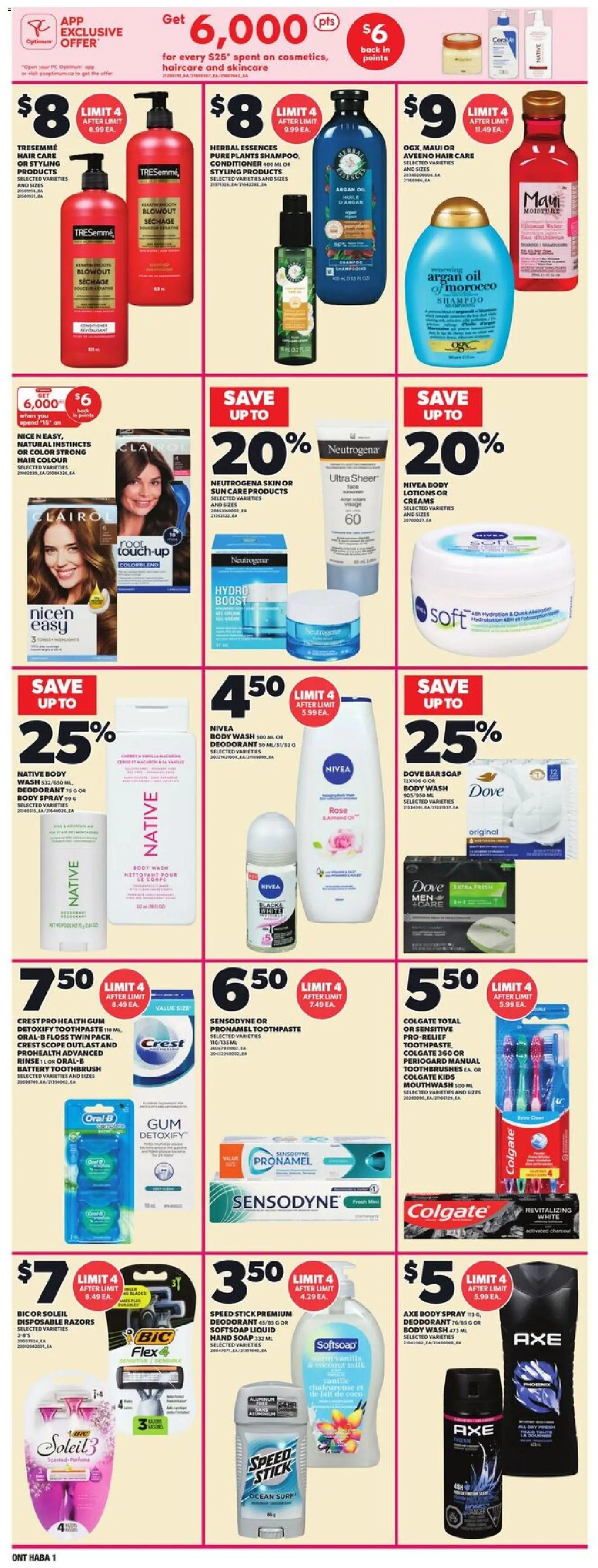 Zehrs flyer valid from May 7, 2026 | Page: 14 | Products: Toothbrush, Shampoo, Battery, Oil