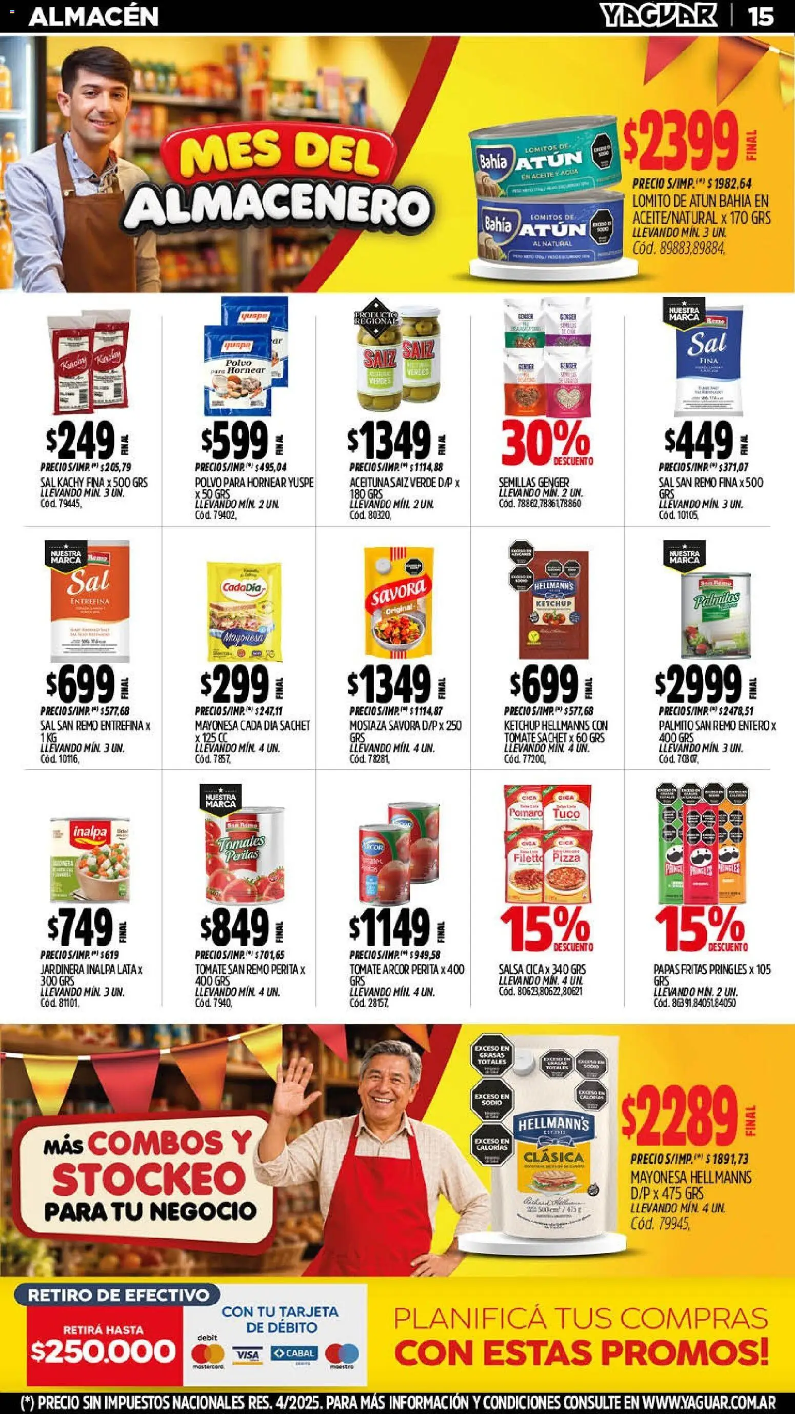 Yaguar - Oferta Semanal Jujuy │ válido desde el 14/09/2026 | Página: 14 | Productos: Tomate, Agua, Pizza, Tomates