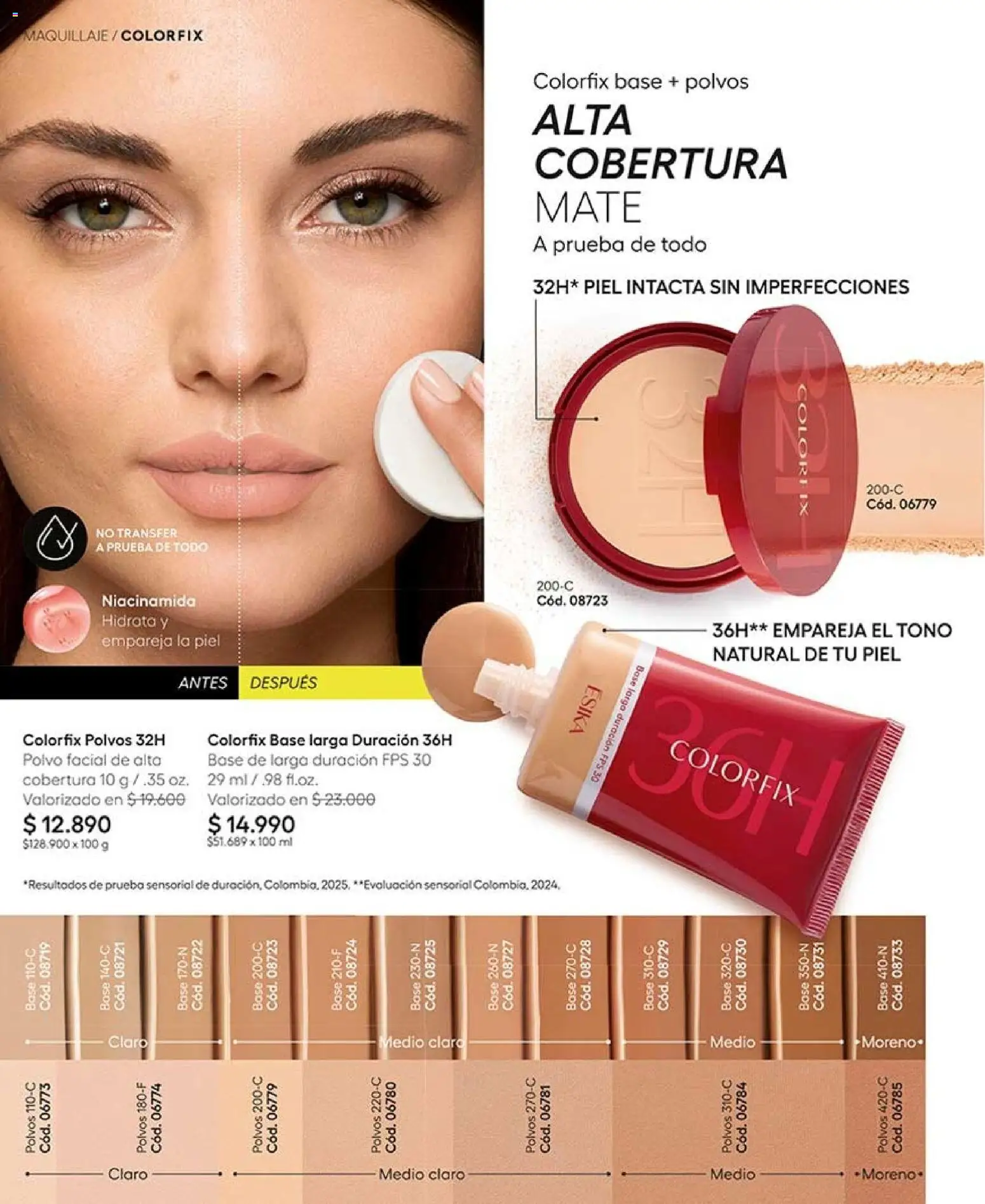 Catálogo Ésika Campaña 15 │ válido desde el 06.09.2026 | Página: 48 | Productos: Maquillaje, Polvo, Mate, Base