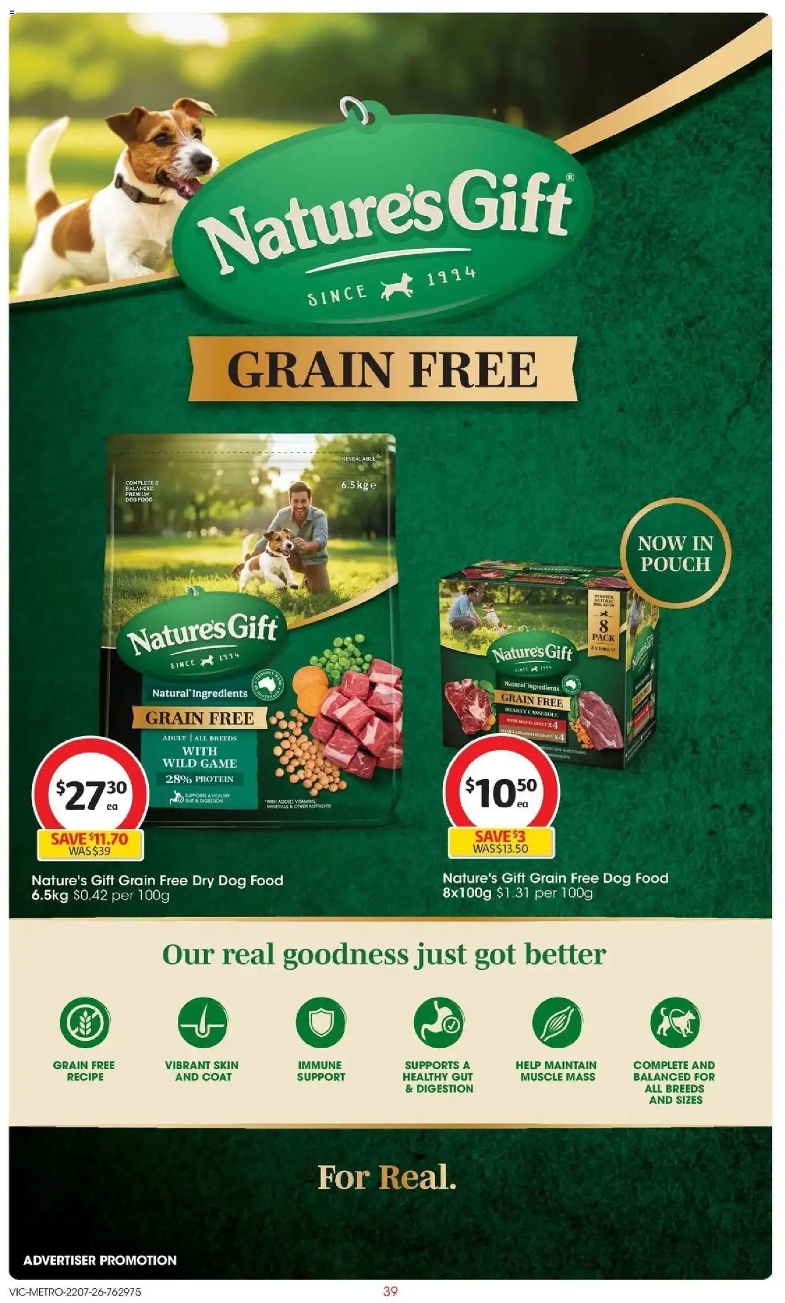 Coles catalogue - valid from 22/07/2026 | Page: 39 | Products: Dog food, Coat, Game