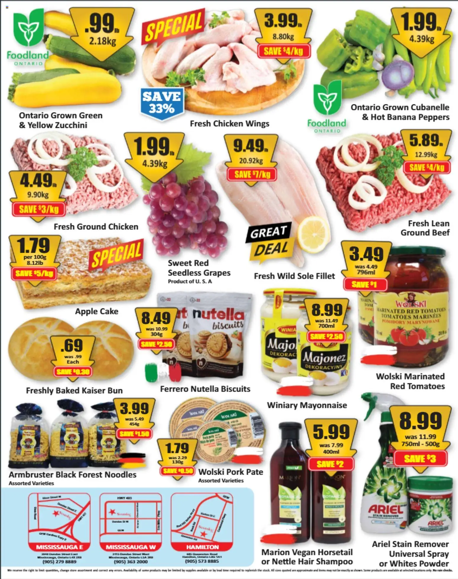 Starsky flyer valid from Aug 20, 2026 | Page: 2 | Products: Noodles, Beef, Grapes, Pork