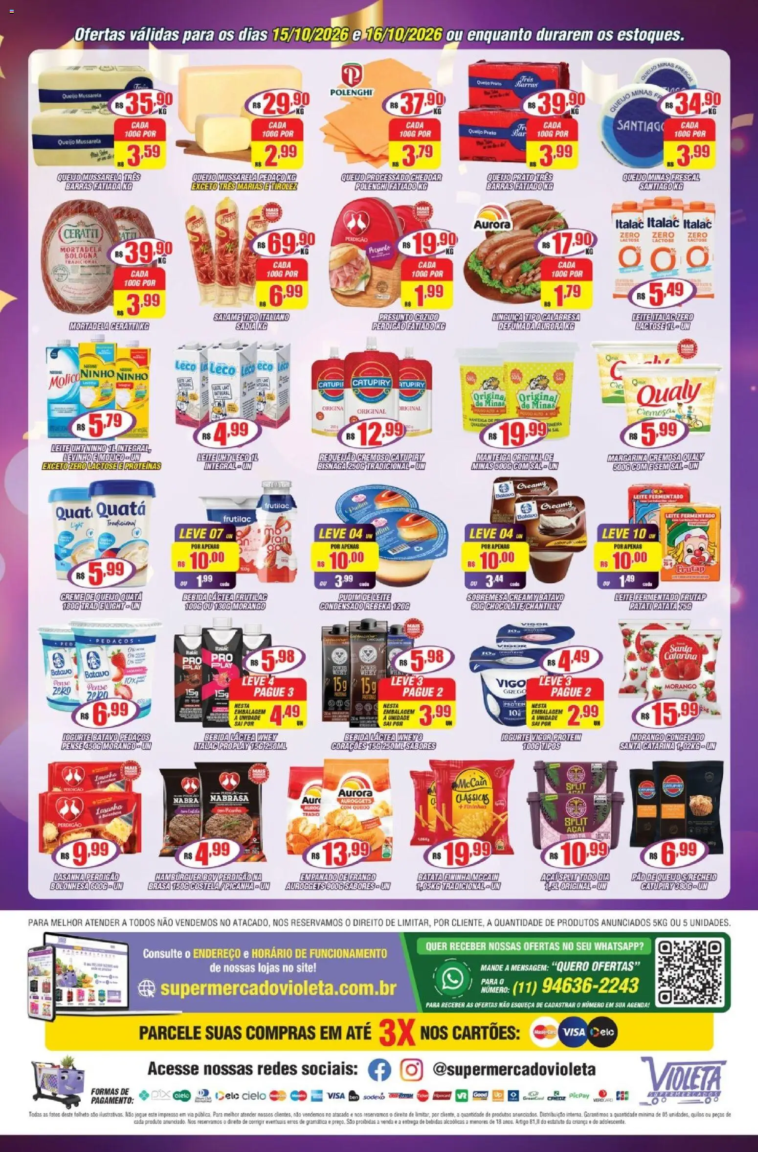 Violeta Supermercados Folheto - válido de 15/10/2026 | Página: 4