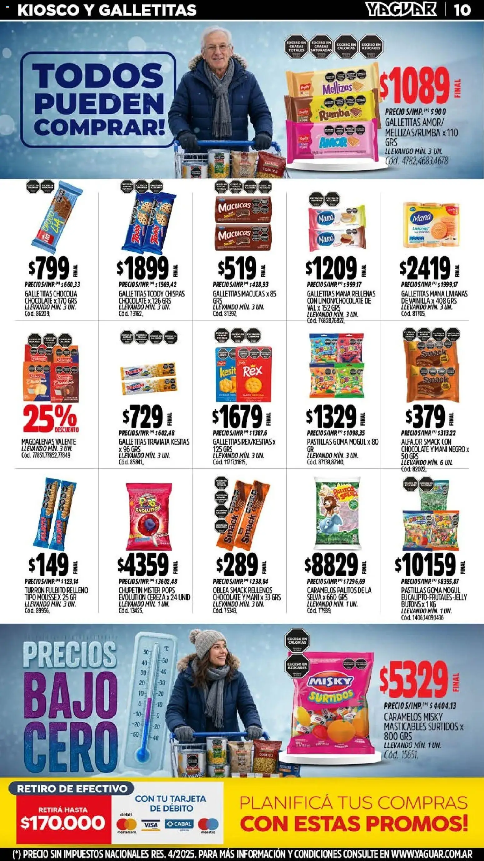 Yaguar - Oferta Semanal San Juan │ válido desde el 27/07/2026 | Página: 12 | Productos: Galletitas, Mani, Alfajor, Turrón