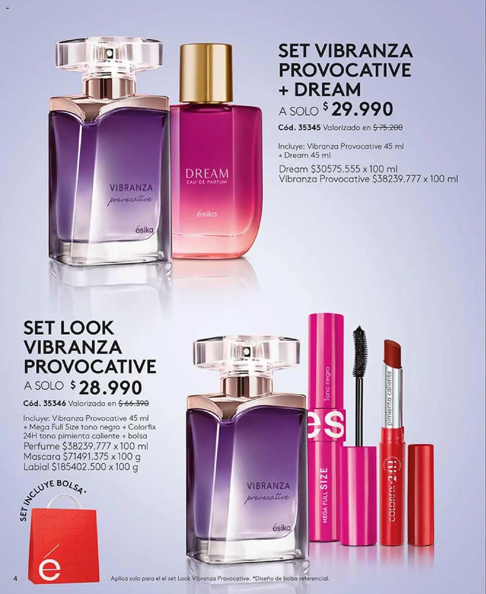 Catálogo Ésika Campaña 6 │ válido desde el 01.04.2026 | Página: 4 | Productos: Pimienta, Bolsa, Perfume, Labial