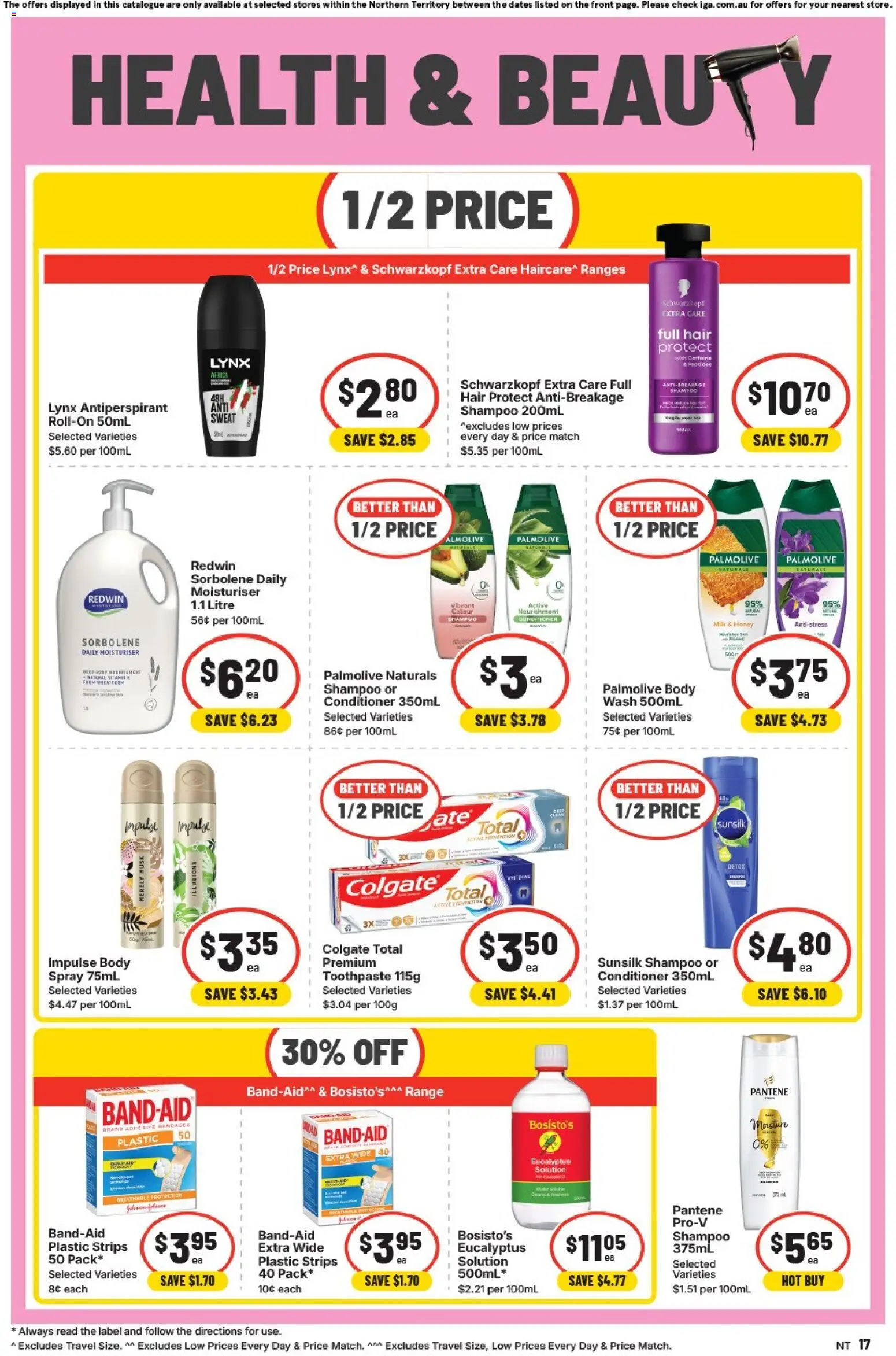 IGA catalogue - valid from 02/09/2026 | Page: 14 | Products: Conditioner, Honey, Antiperspirant, Strips