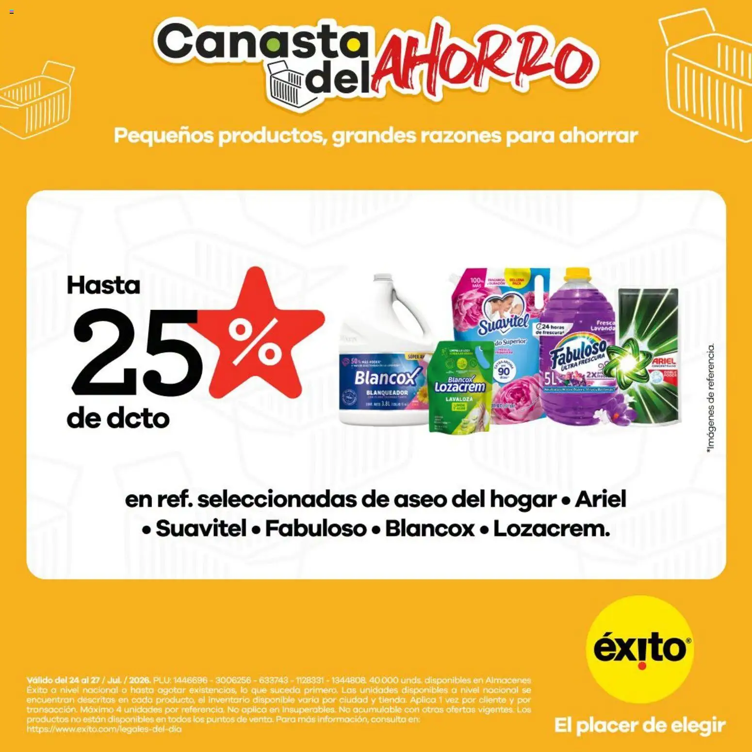 Éxito revista - valida desde el 24/07/2026 | Página: 6 | Productos: Blanqueador