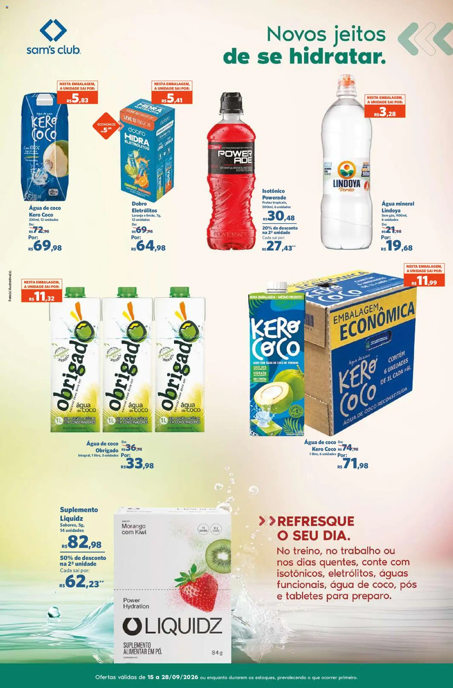Sam's Club Folheto - válido de 15/09/2026 | Página: 7 | Produtos: Coco, Frutas, Kiwi, Isotônico