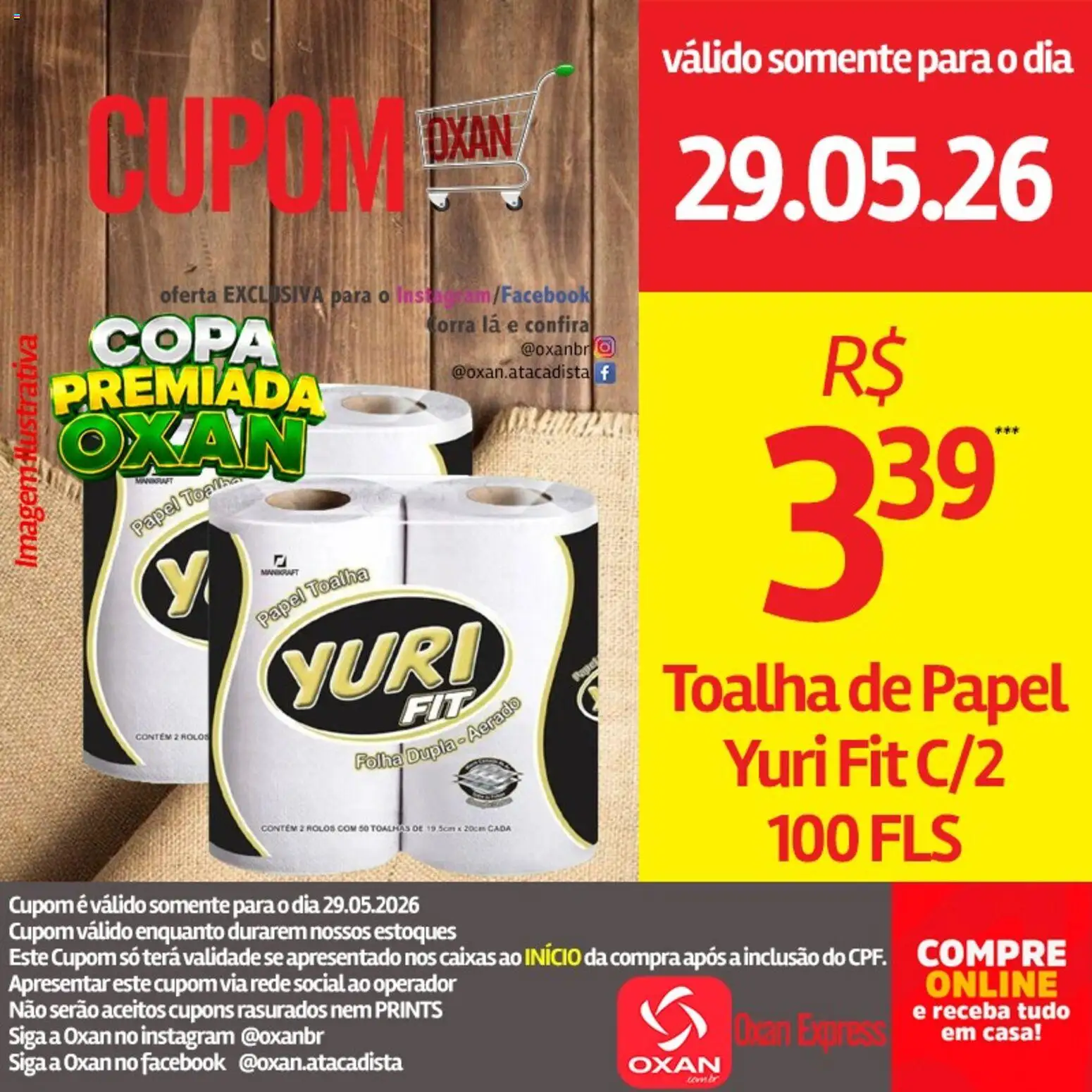 Oxan Atacadista Folheto - válido de 29.05.2026 | Página: 18 | Produtos: Papel toalha, Copa