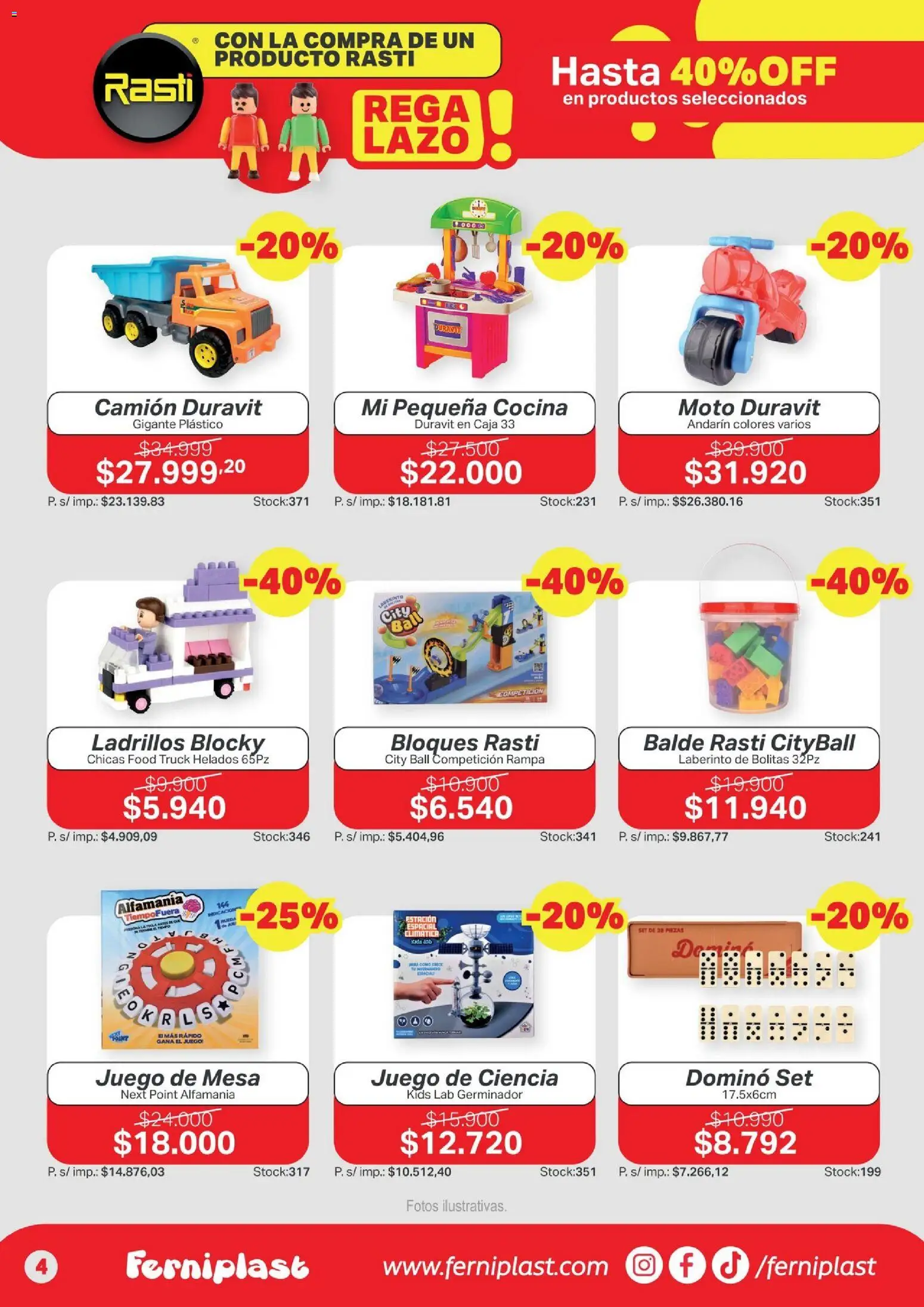Ferniplast catálogo │ válido desde el 06/08/2026 | Página: 4 | Productos: Cocina, Mesa, Caja