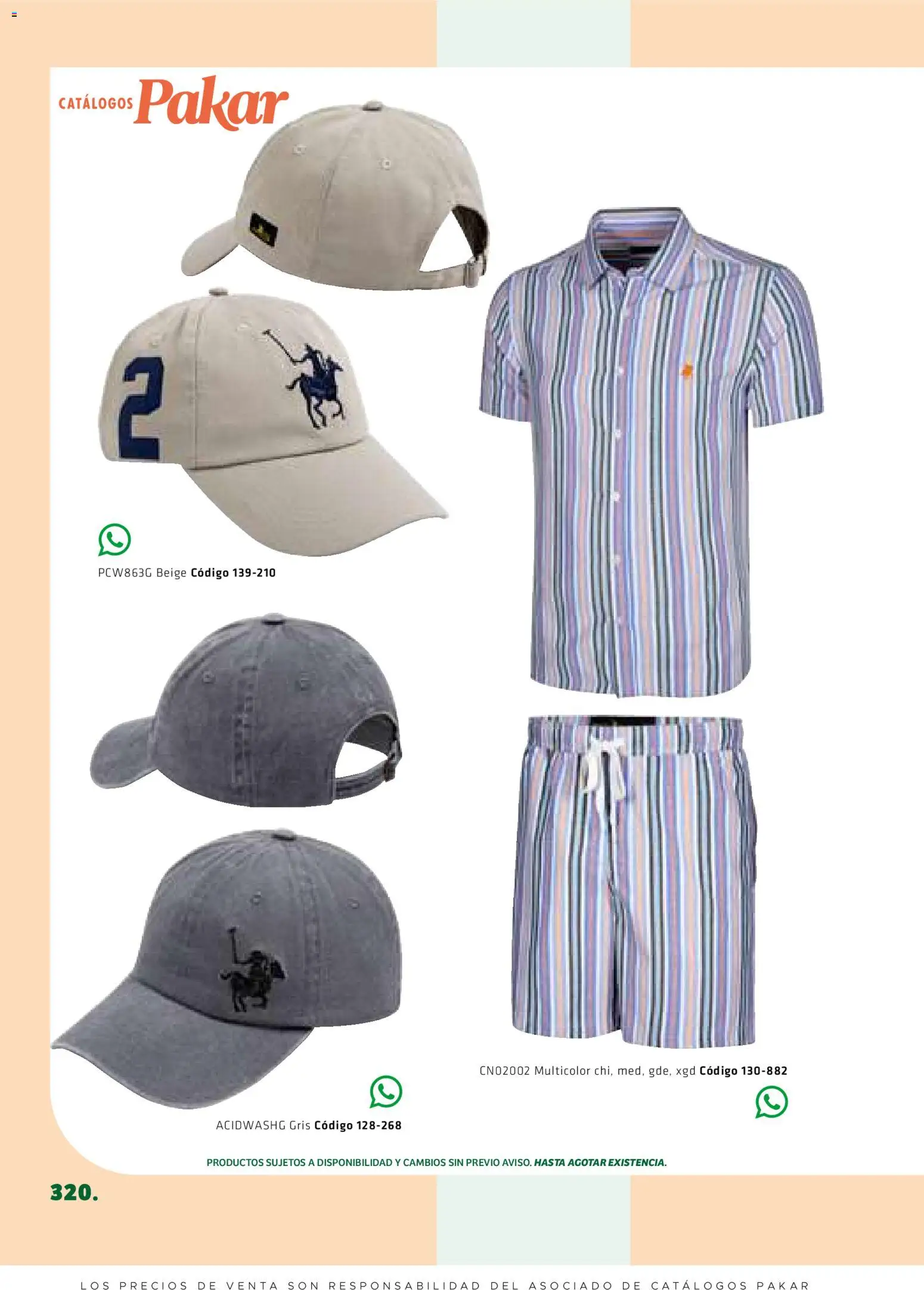 Nuevas ofertas de SC Pakar válidas en toda la República Mexicana desde el 27/02/2026. ¡Encuentra las mejores ofertas en SC Pakar catálogo Premium Men Tomo 1! | Página: 320