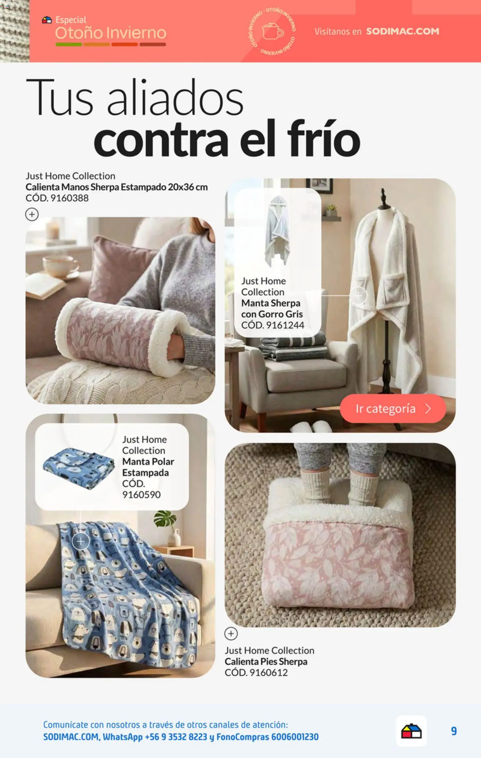 Sodimac Ofertas │ válido desde el 30.06.2026 | Página: 9 | Productos: Gorro, Manta