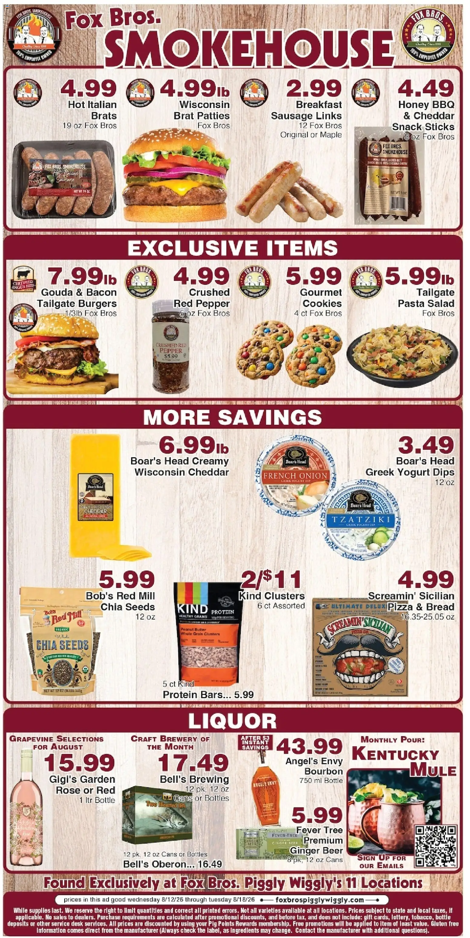 Piggly Wiggly Weekly Ad - valid from 08/12/2026 | Page: 3 | Products: Pizza, Cookies, Pepper, Greek yogurt