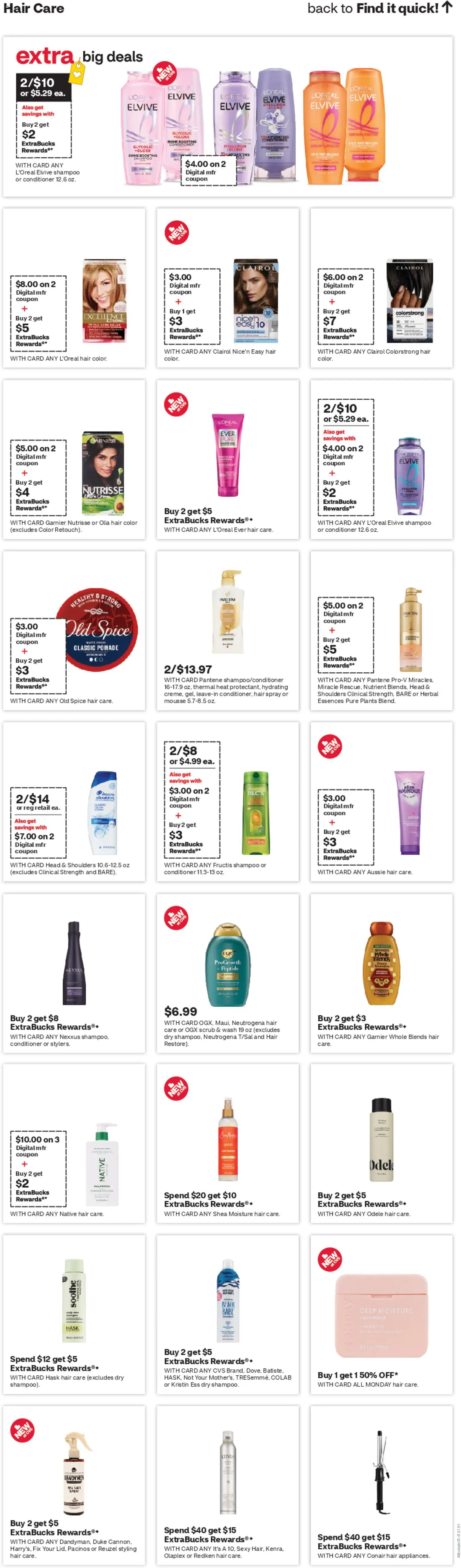 CVS Pharmacy Weekly Ad - AZ - valid from 12.04.2026 | Page: 12 | Products: Conditioner, Hair mask, Hair spray, Hair conditioner