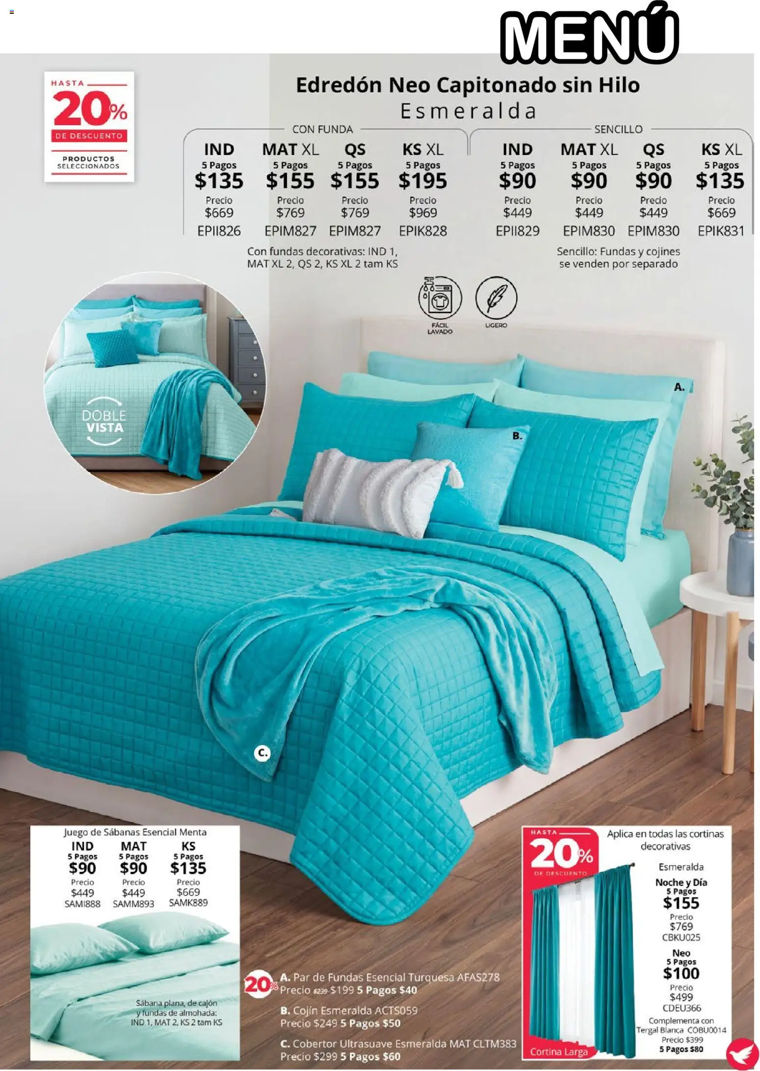 Nuevas ofertas de Colchas Concord válidas en toda la República Mexicana desde el 01/08/2026. ¡Encuentra las mejores ofertas en Colchas Concord catálogo! | Página: 91 | Productos: Cobertor, Juego, Sabanas, Cortinas