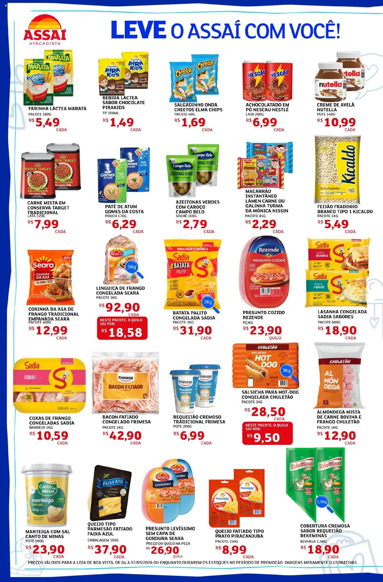 Assaí Atacadista Folheto - válido de 04.05.2026 | Página: 2 | Produtos: Linguiça, Carne, Chuletão, Frango
