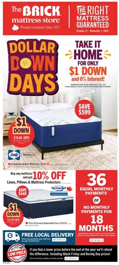 Preview of The Brick - Brick Mattress Store from shop The Brick valid from Oct 27, 2026