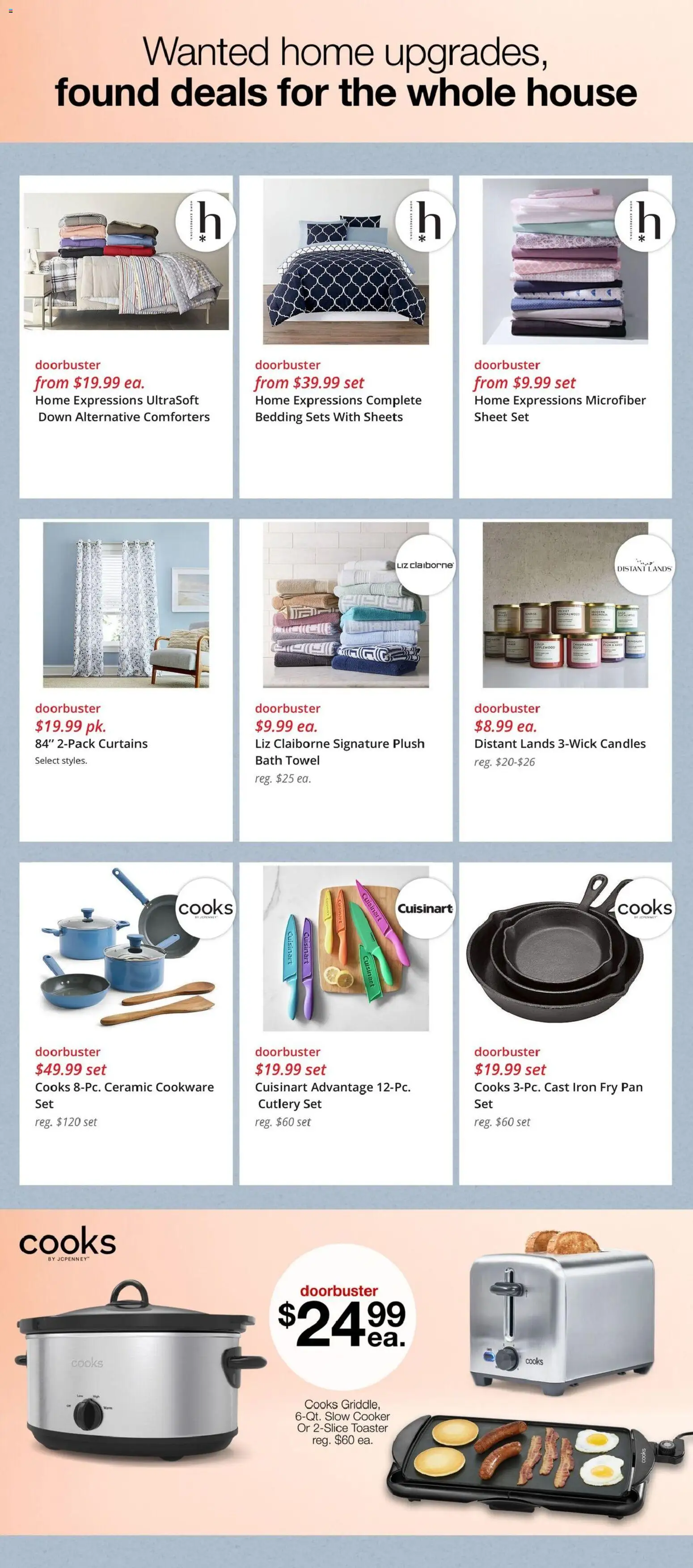 JCPenney Weekly Ad - valid from 07/02/2026 | Page: 2 | Products: Cooker, Bath, Pan, Sheet