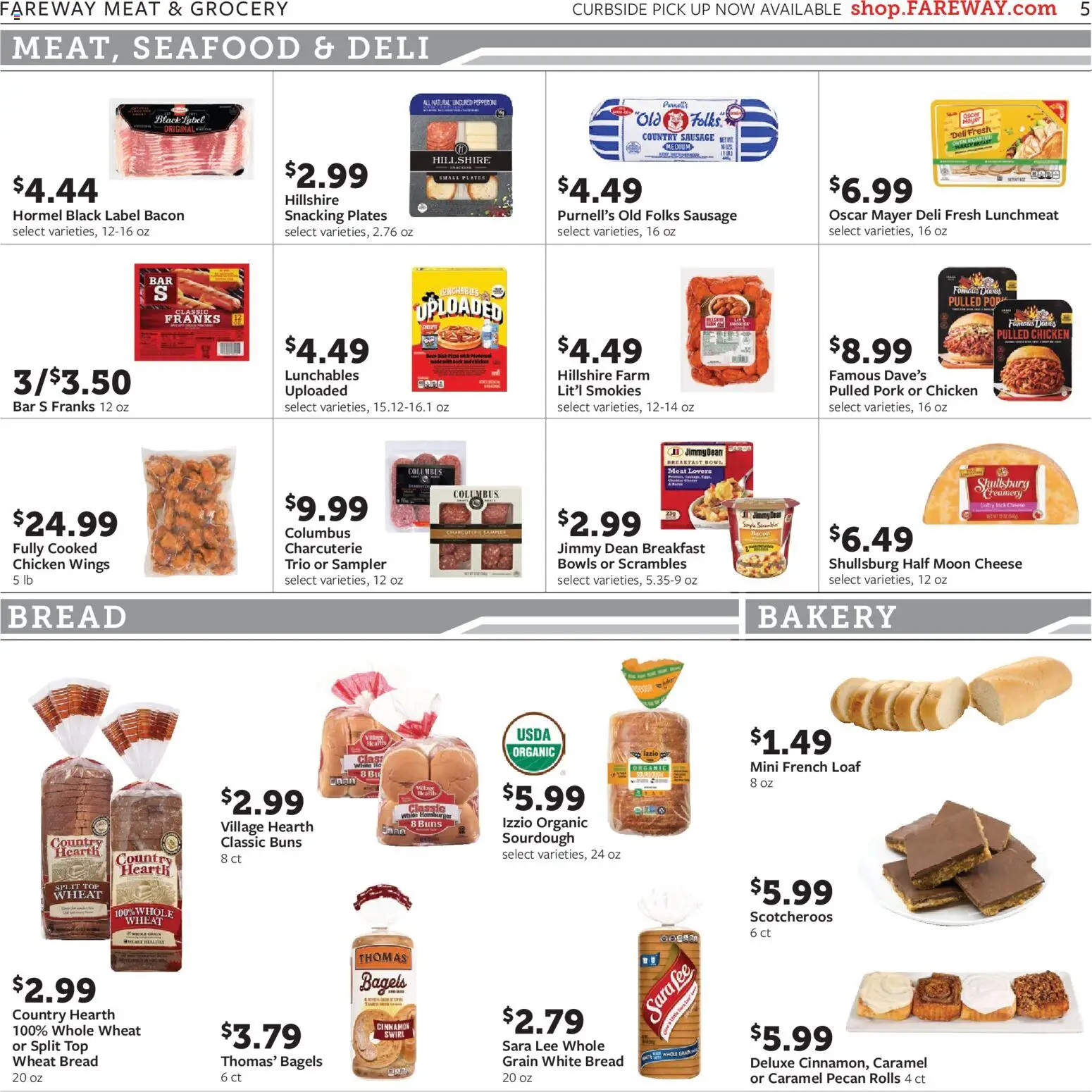Fareway Weekly Ad - valid from 09/07/2026 | Page: 5 | Products: Meat, Bread, Seafood, Oven