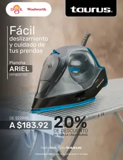 Vista previa de Del Sol y Woolworth katalog Pasillo Taurus, nuevo folleto de la tienda, válido en México a partir del 13/08/2026