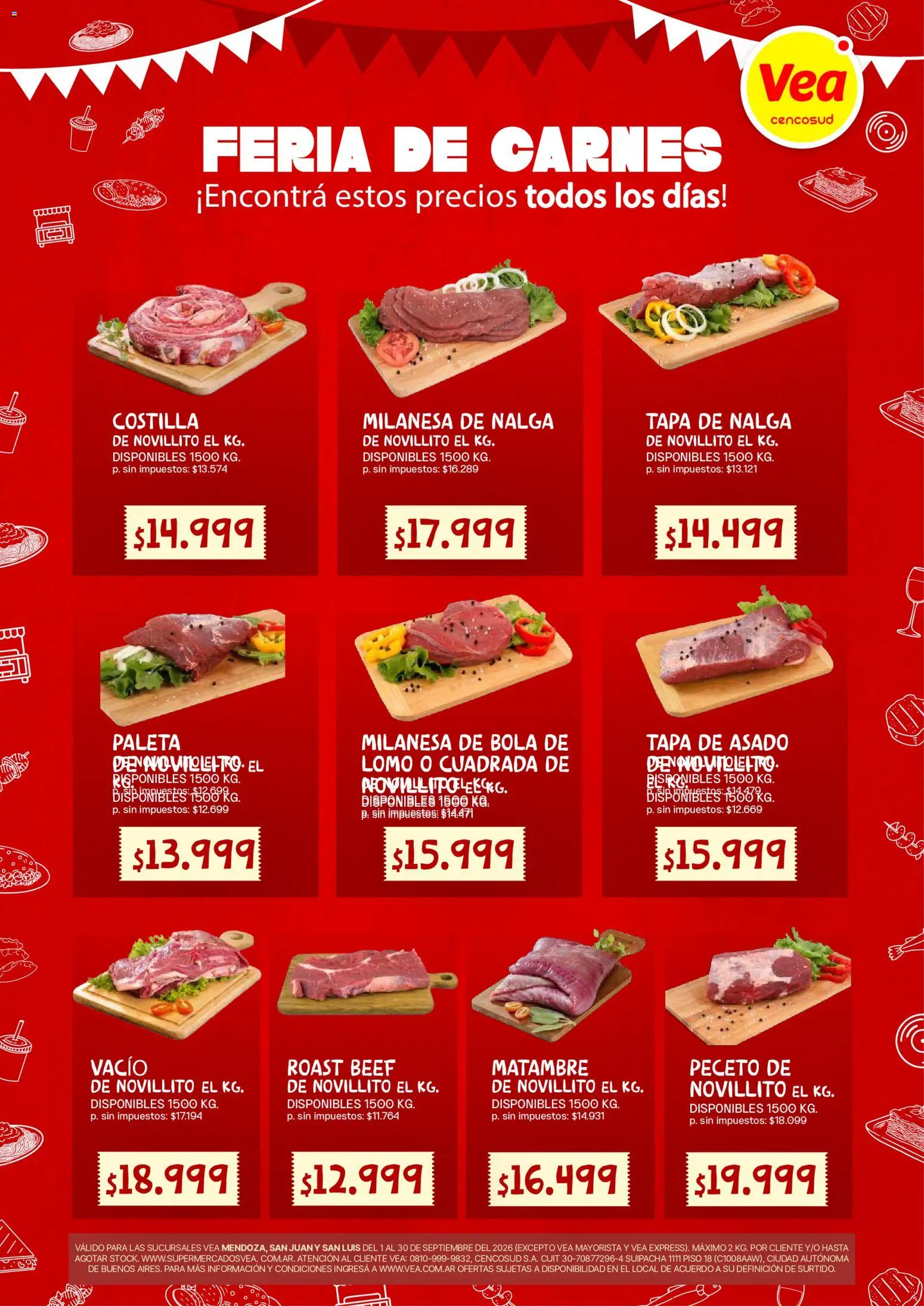 Vea - Feria de Carnes Cuyo Septiembre │ válido desde el 01/09/2026 | Página: 1