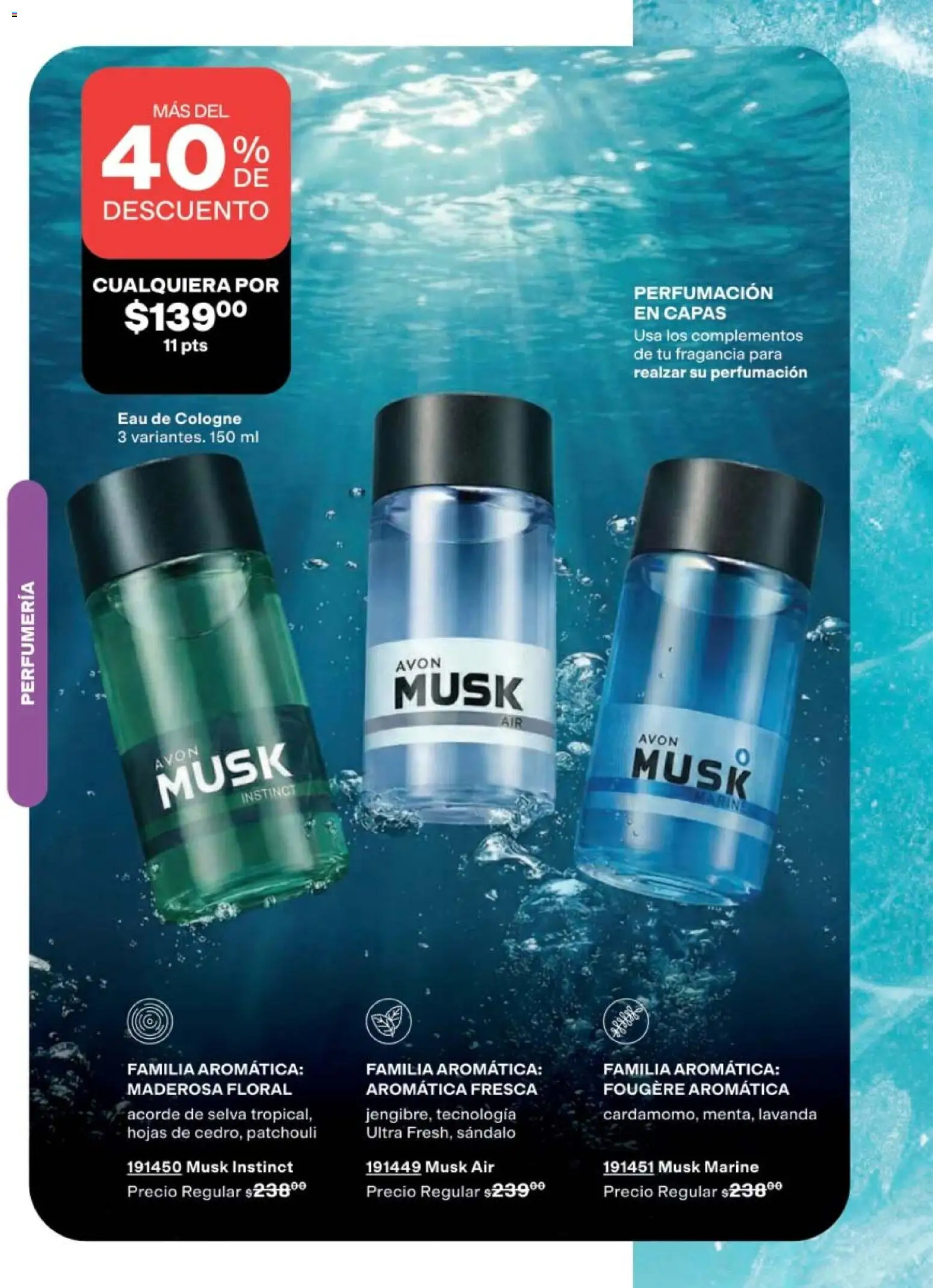 Nuevas ofertas de AVON válidas en toda la República Mexicana desde el 02.04.2026. ¡Encuentra las mejores ofertas en AVON campaña 6 2026! | Página: 124 | Productos: Fragancia