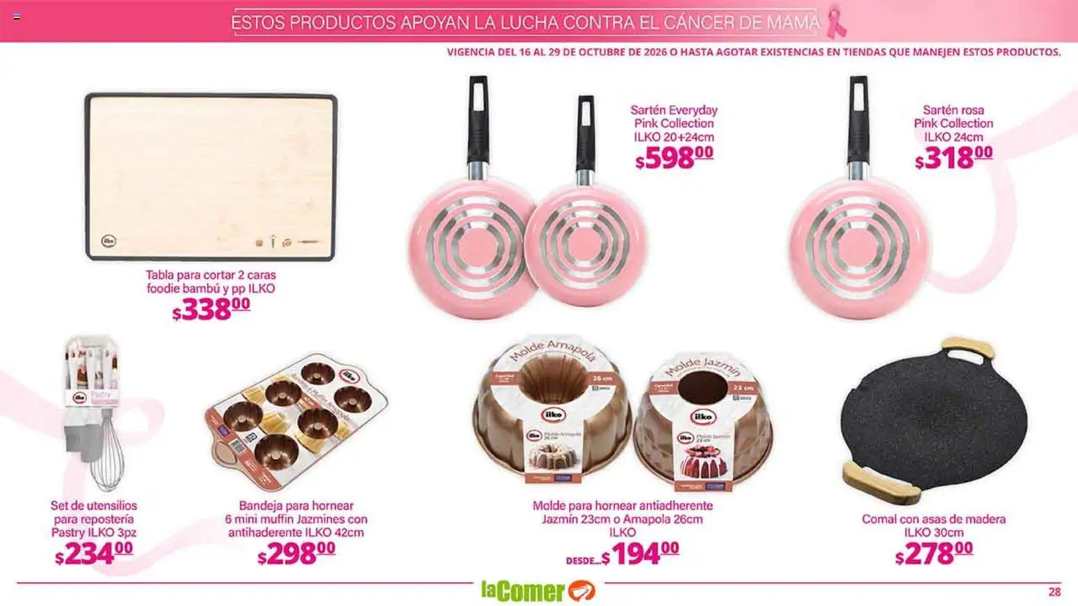 Nuevas ofertas de La Comer válidas en toda la República Mexicana desde el 16/10/2026. ¡Encuentra las mejores ofertas en La Comer folleto es la tienda rosa! | Página: 28