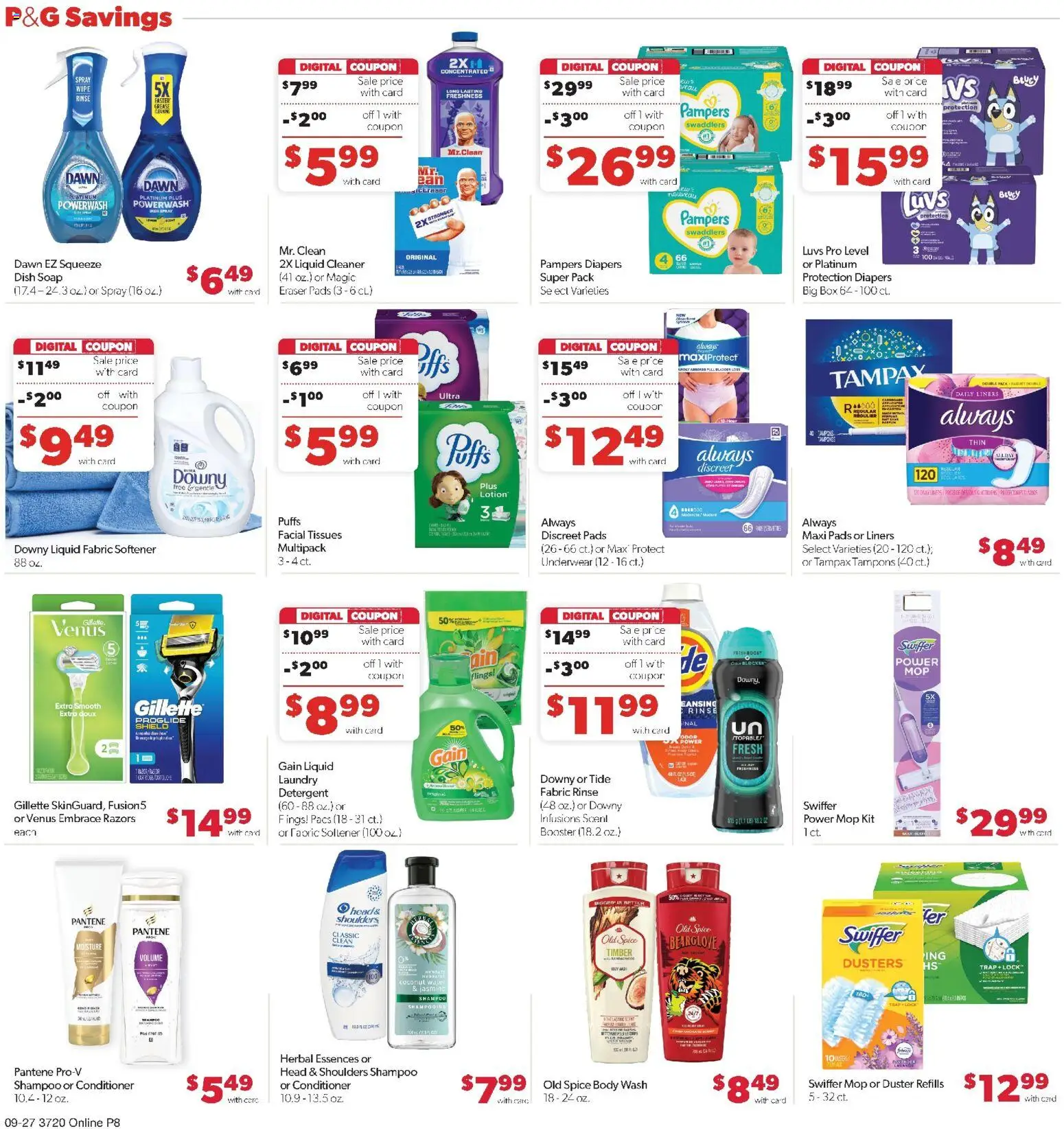 Family Fare Weekly Ad - NE - valid from 09/27/2026 | Page: 14 | Products: Diapers, Conditioner, Fabric softener, Water