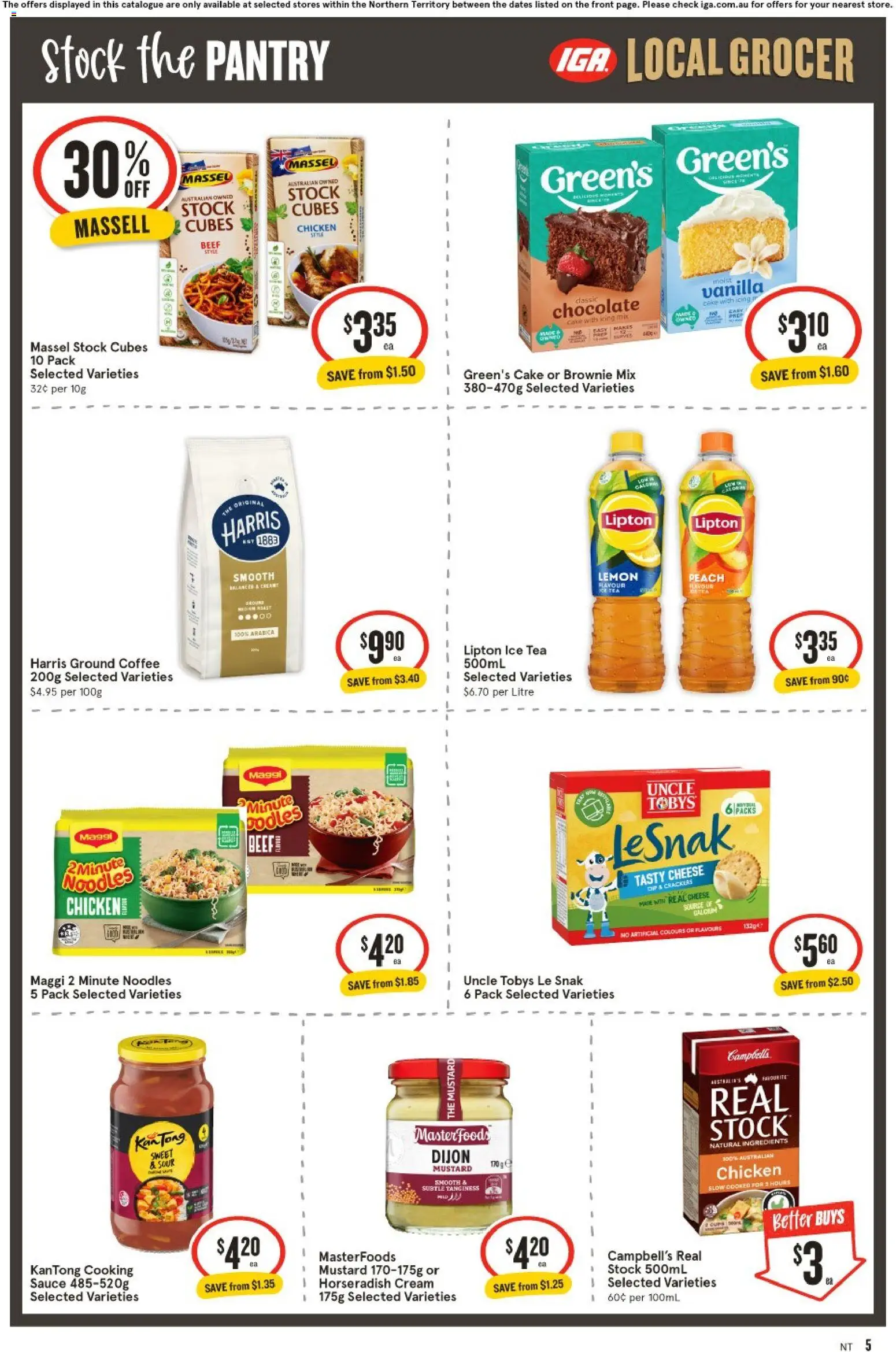 IGA catalogue - valid from 20.05.2026 | Page: 6 | Products: Crackers, Cheese, Mustard, Noodles